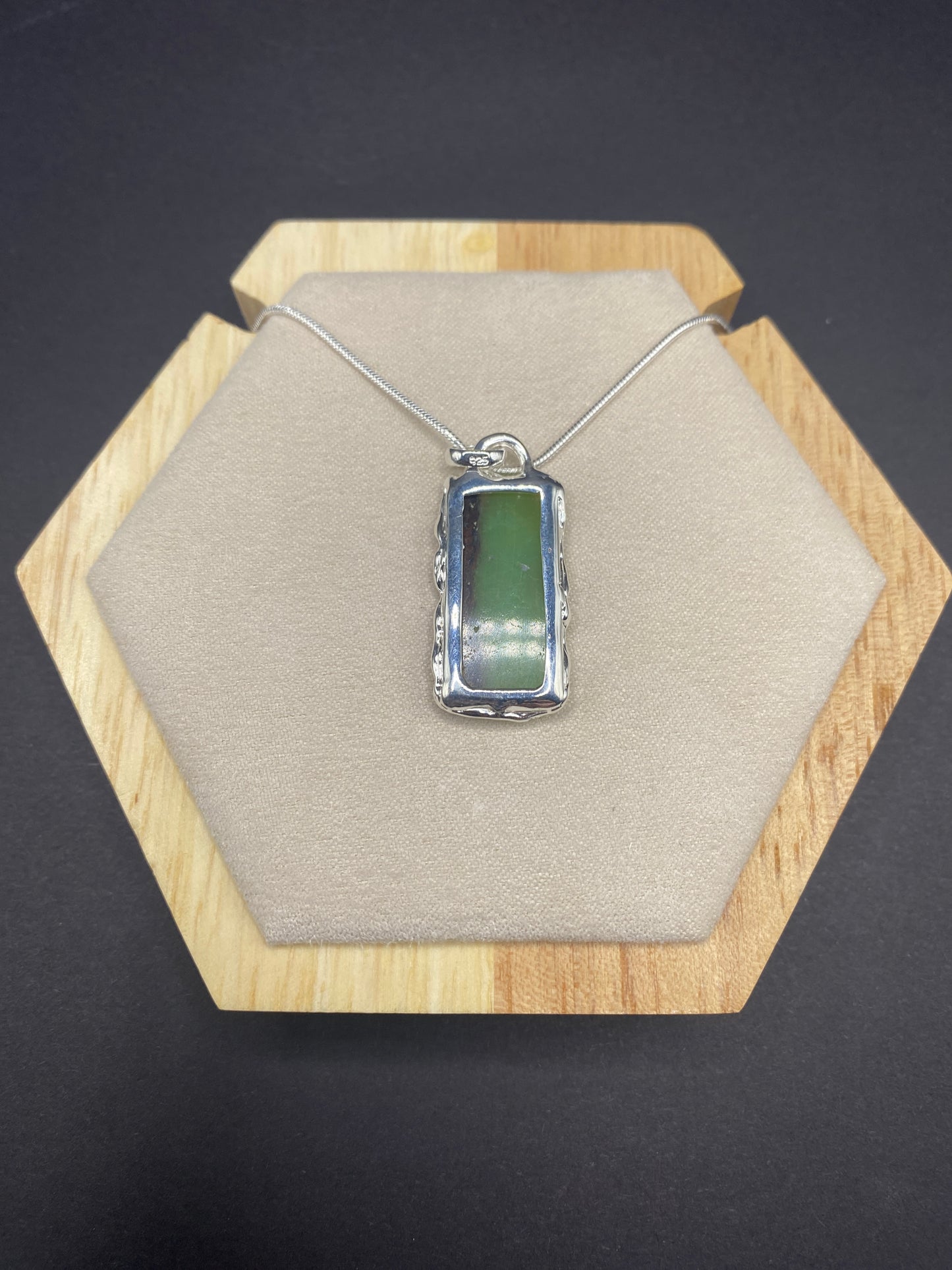 Crysoprase Necklace Sterling Silver