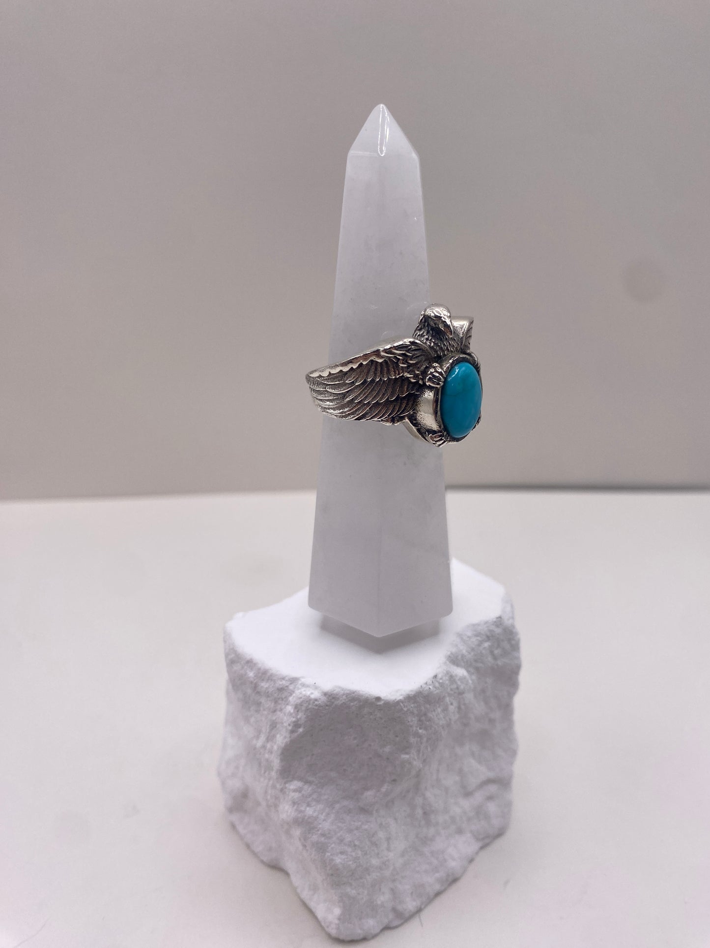 Size 9.75 kingman turquoise sterling silver