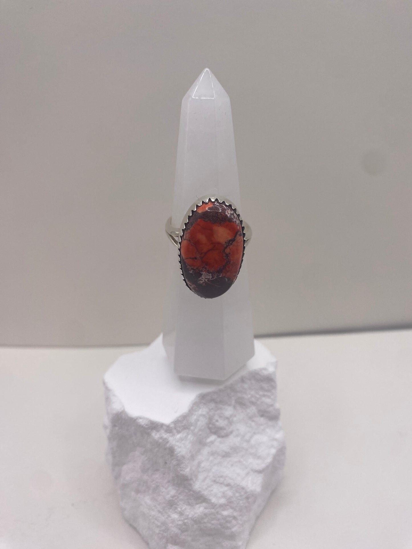 Size 9.5 Cherry wild horse sterling silver