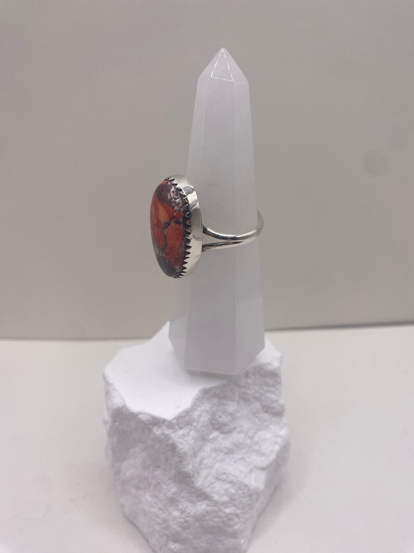 Size 9.5 Cherry wild horse sterling silver