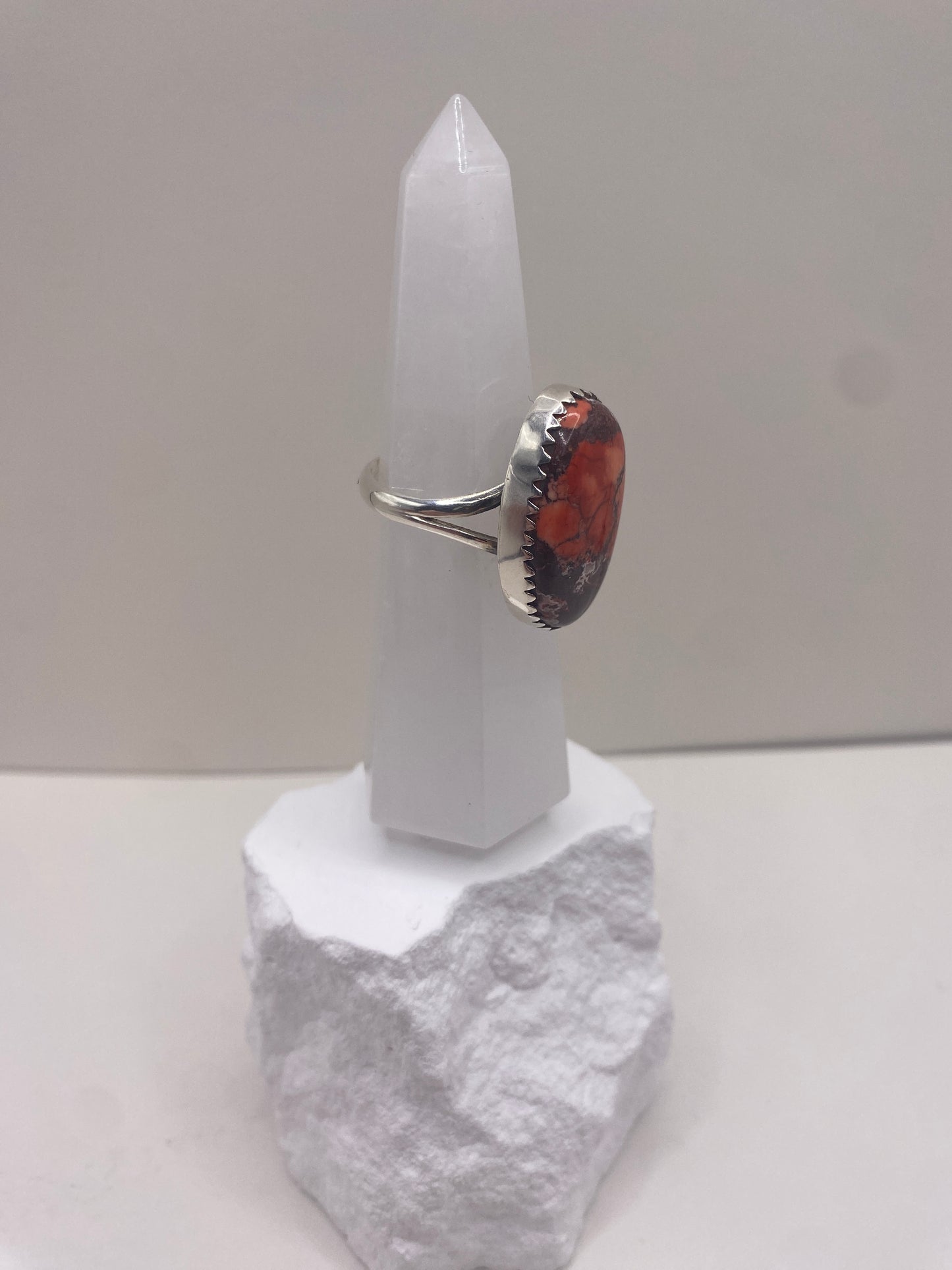 Size 9.5 Cherry wild horse sterling silver