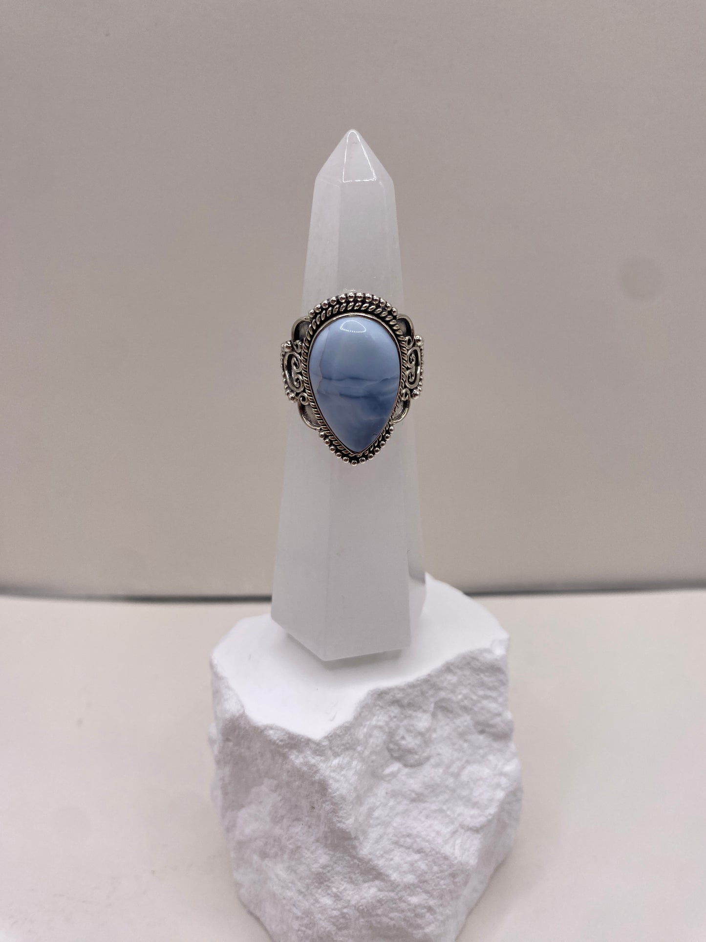 Size 7.5 Owyhee opal sterling silver