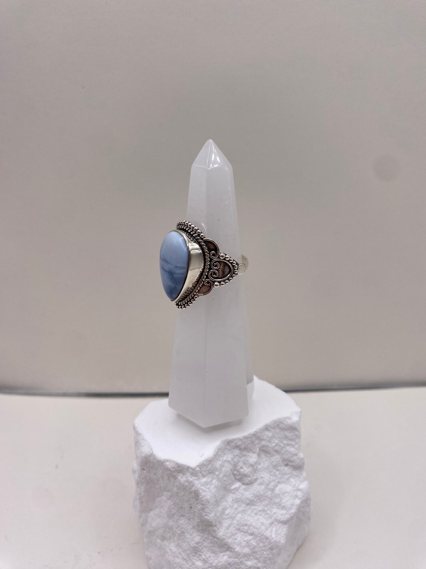 Size 7.5 Owyhee opal sterling silver