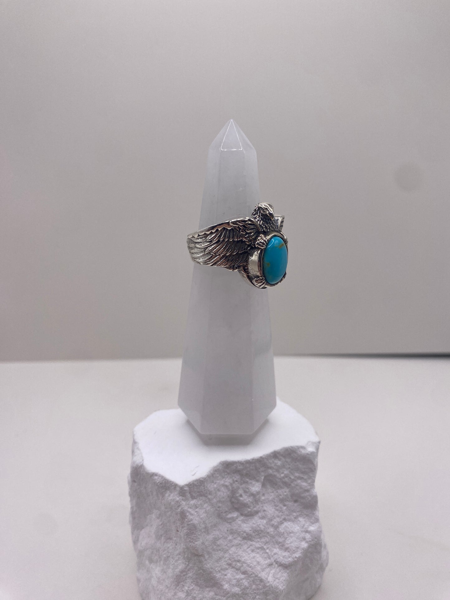 Size 7.25 Kingman turquoise sterling silver