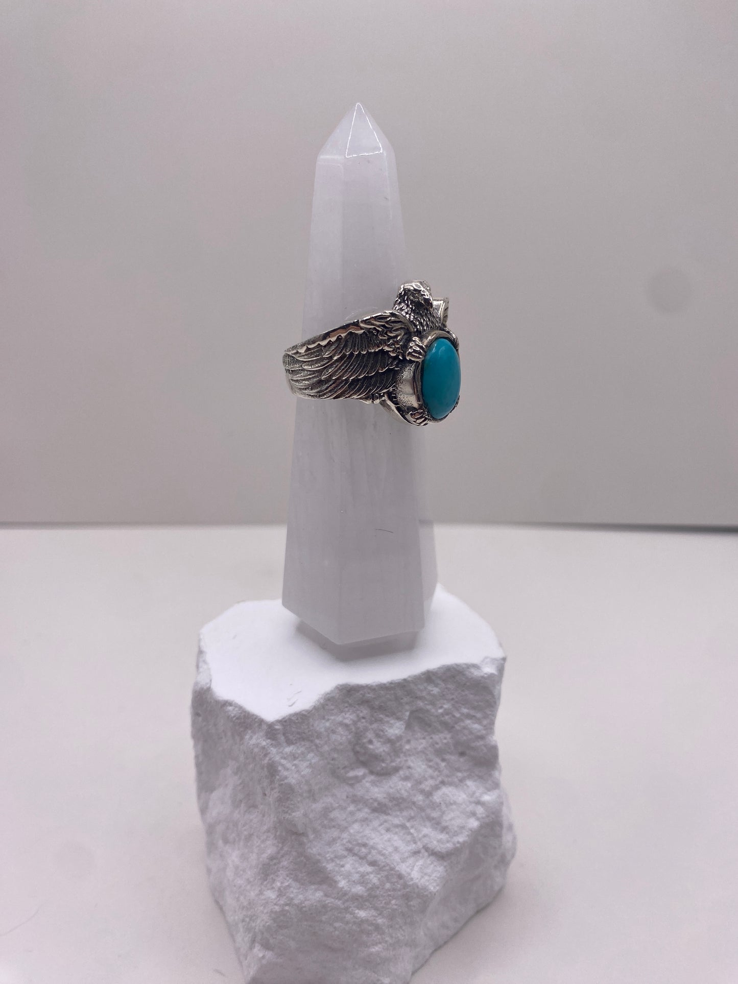 Size 8.75 kingman turquoise sterling silver