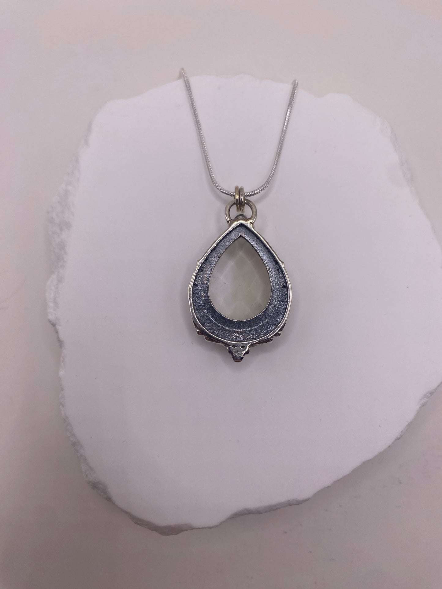 Green amethyst Sterling Silver