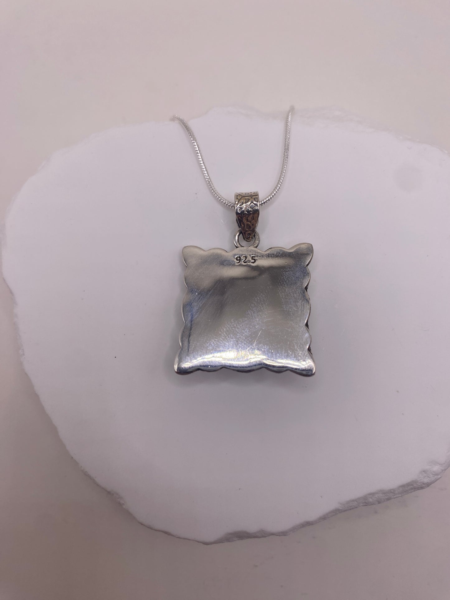 Purple copper turquoise Sterling Silver