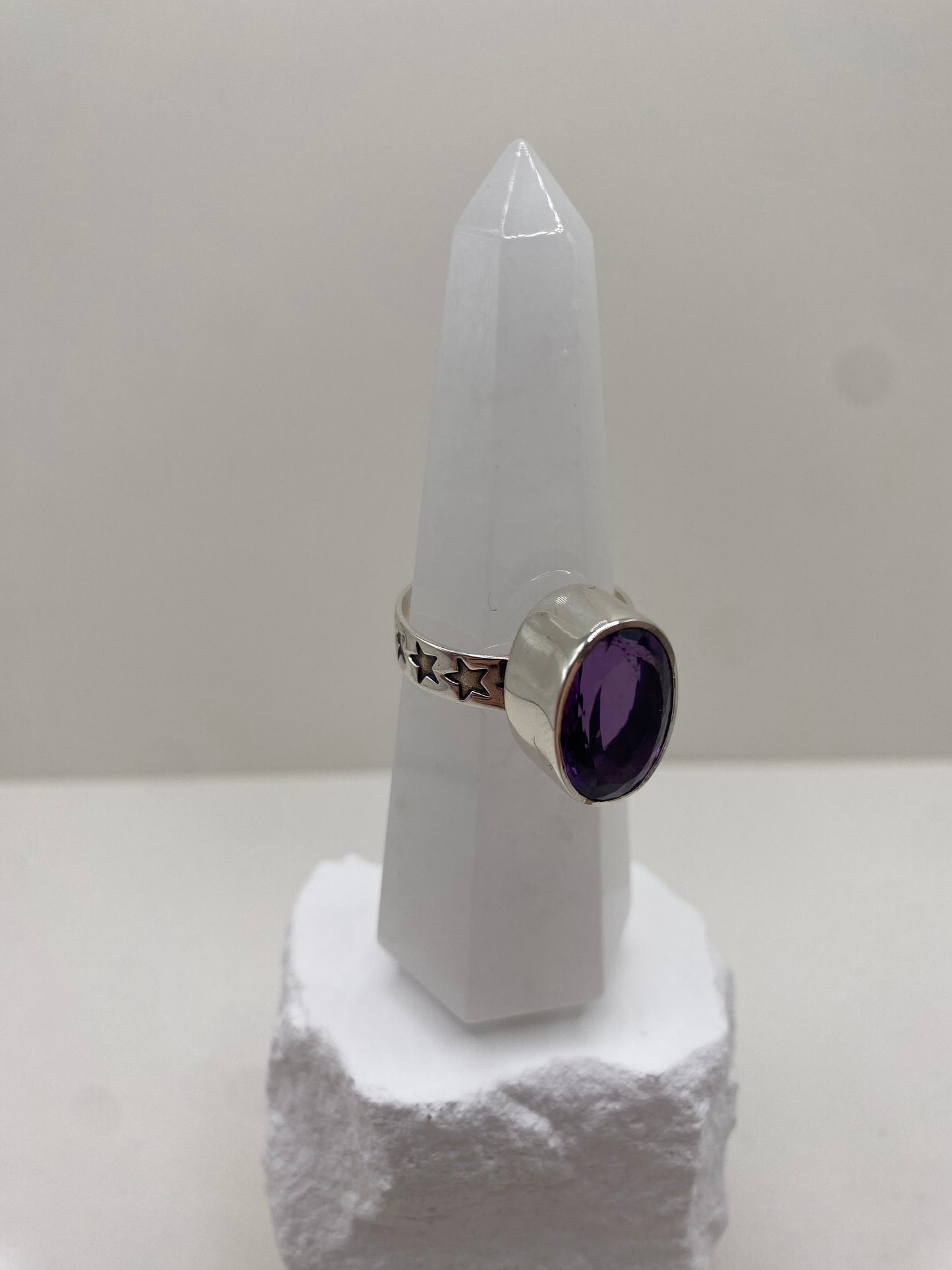 Size 10 amethyst sterling silver