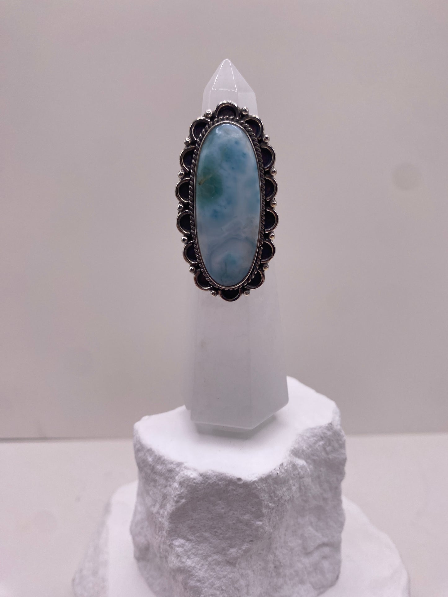 Size 6.5 larimar sterling silver