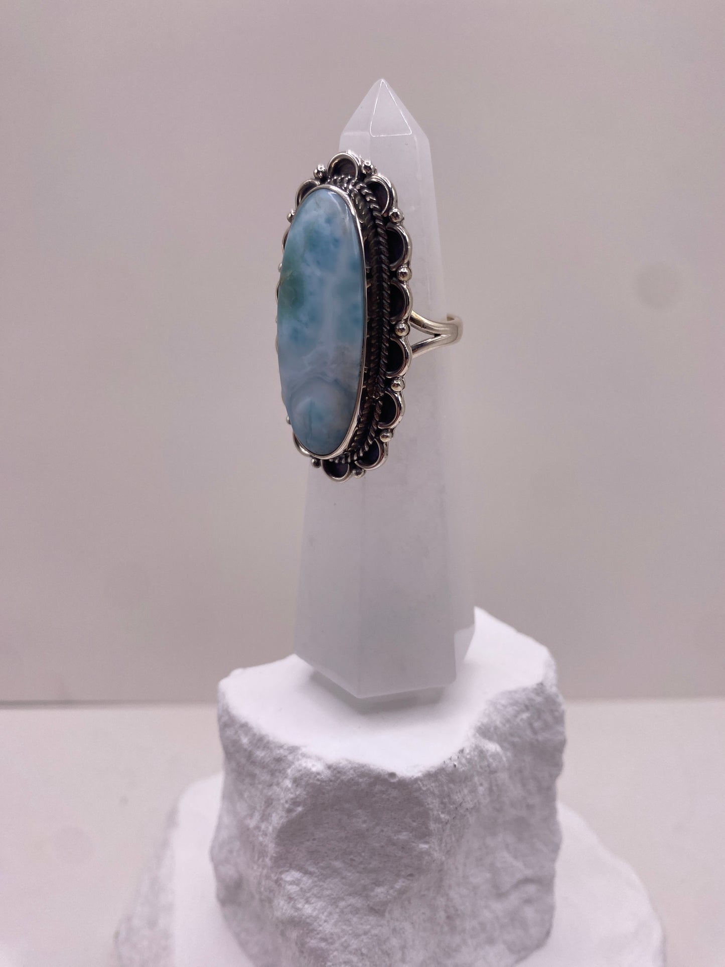 Size 6.5 larimar sterling silver