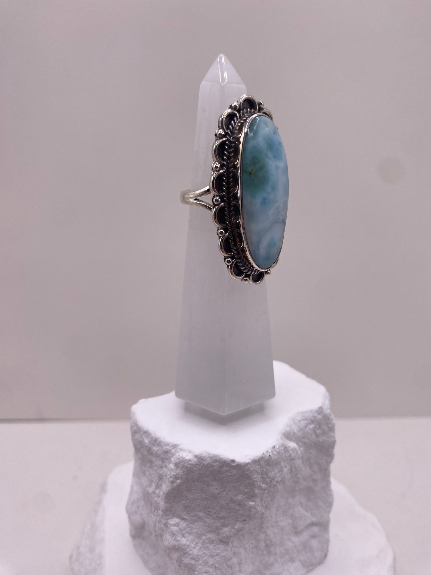 Size 6.5 larimar sterling silver