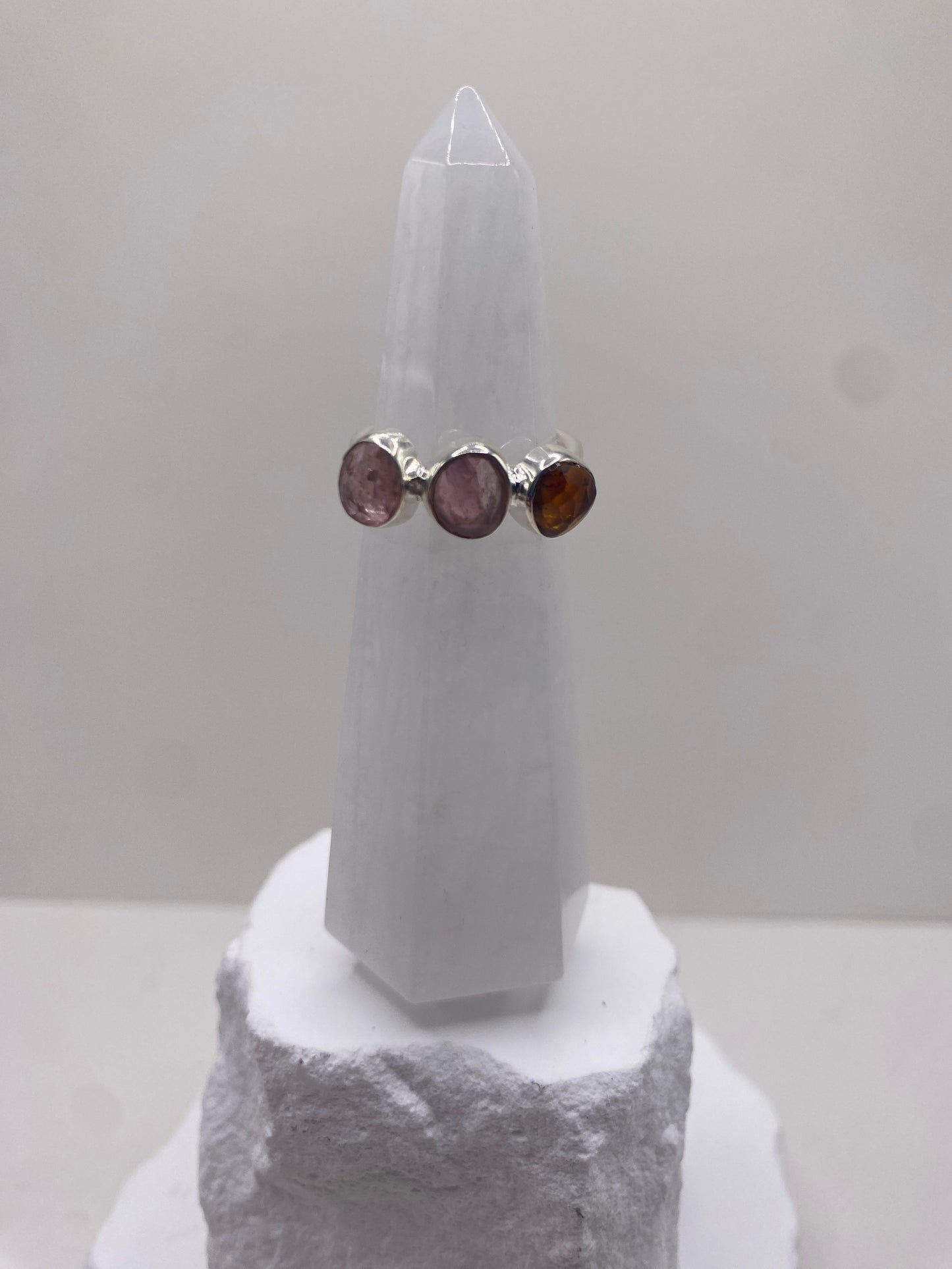 Size 6.25 tourmaline sterling silver