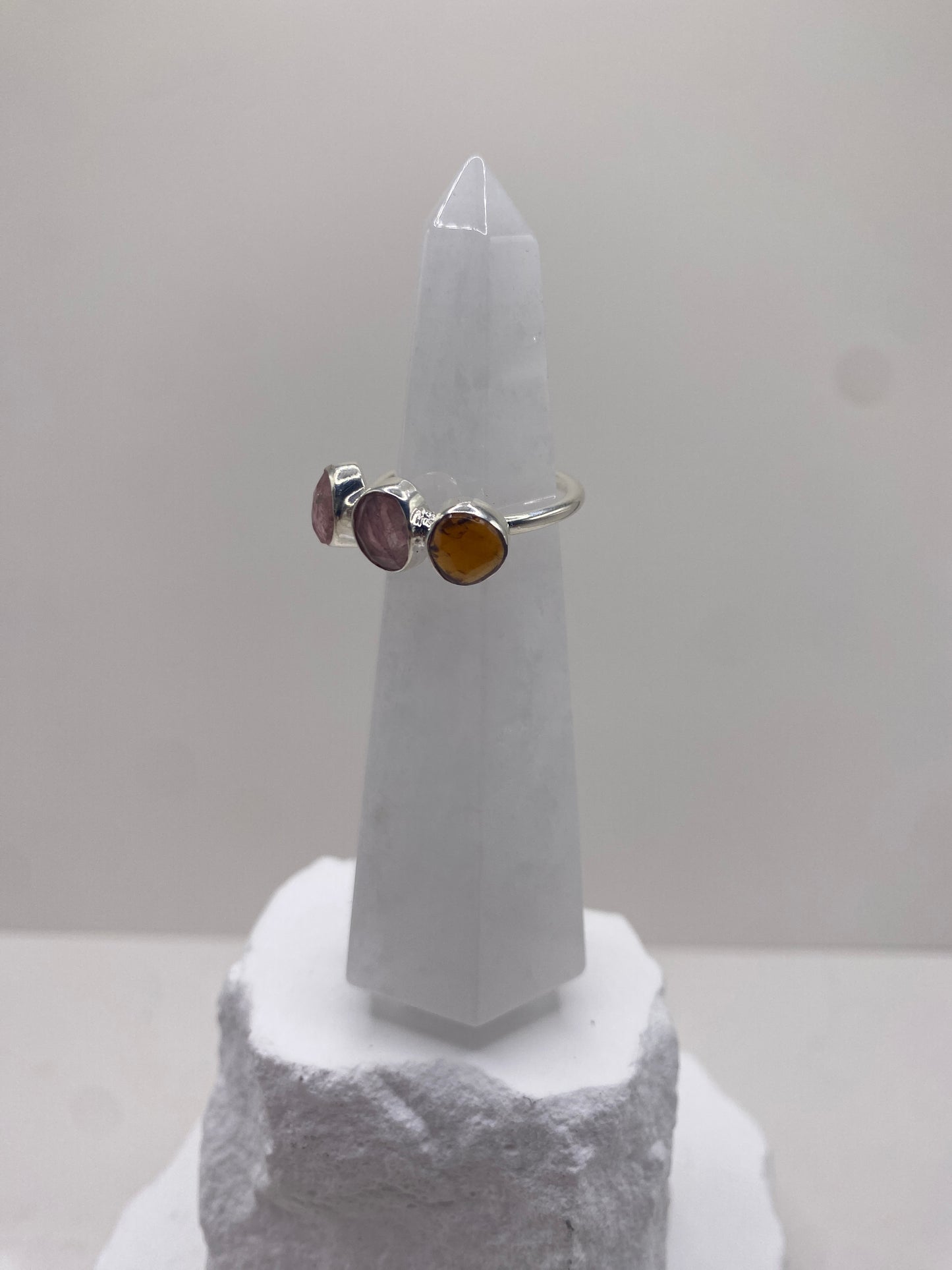 Size 6.25 tourmaline sterling silver