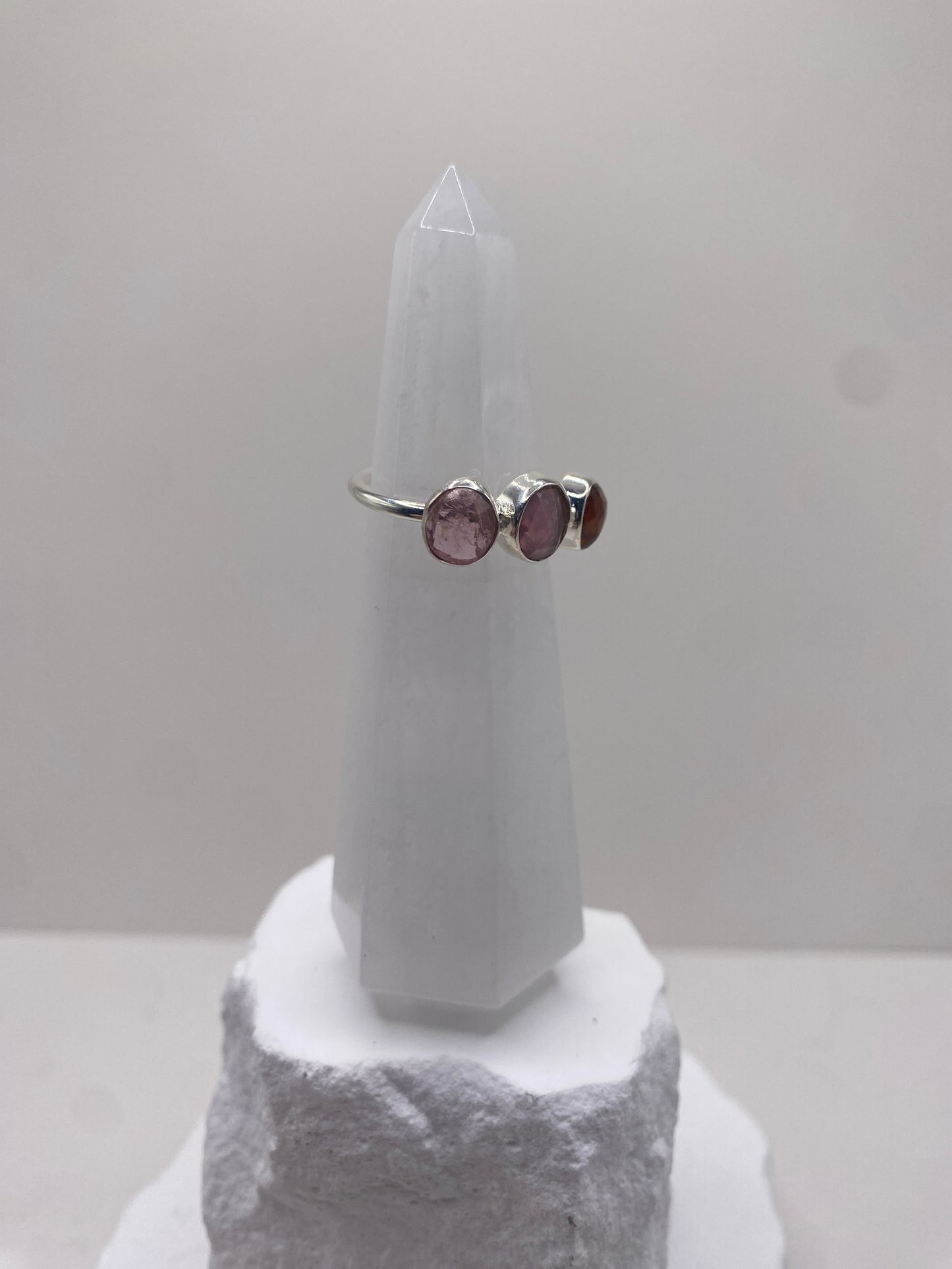 Size 6.25 tourmaline sterling silver