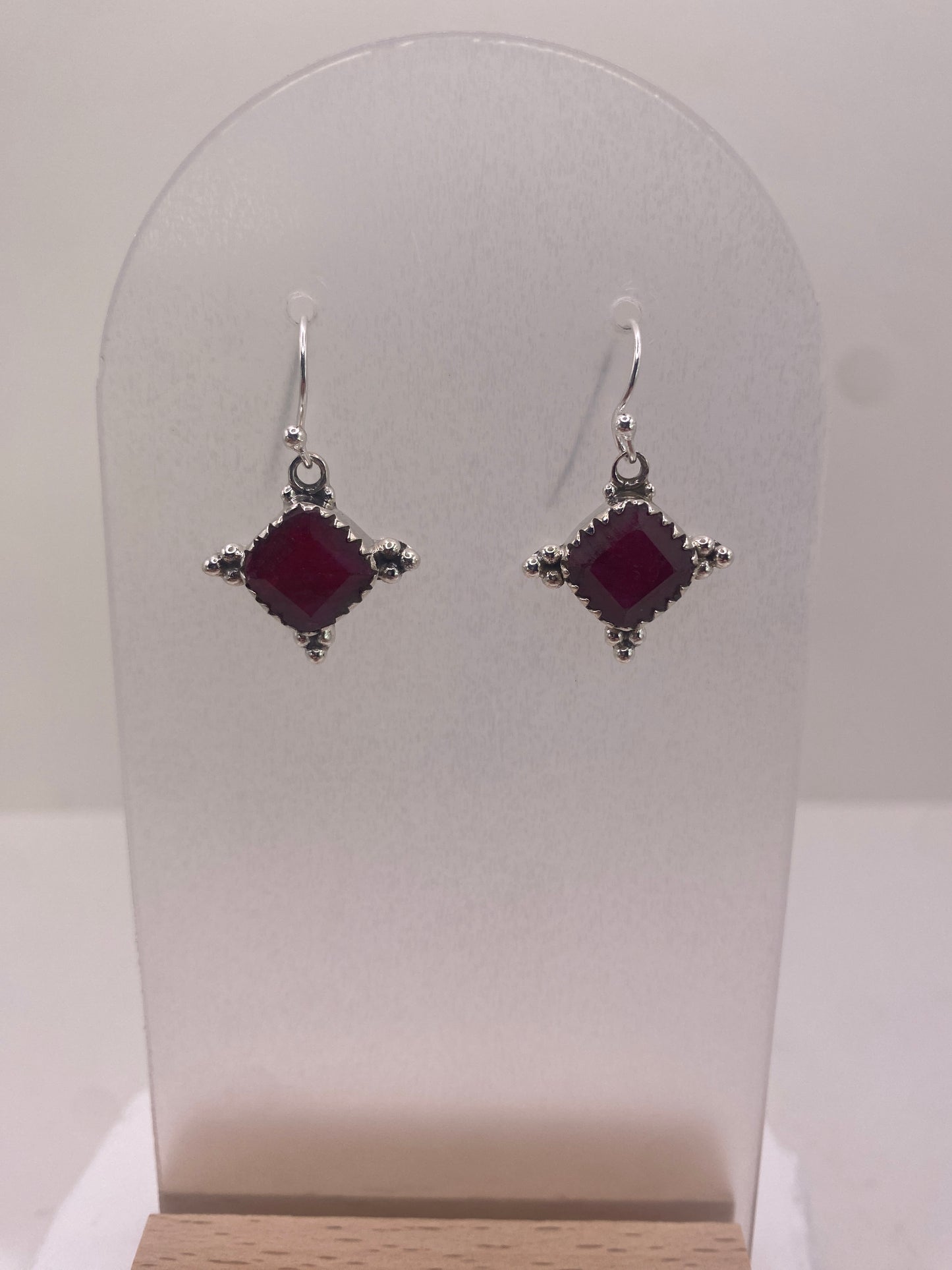 Ruby sterling silver