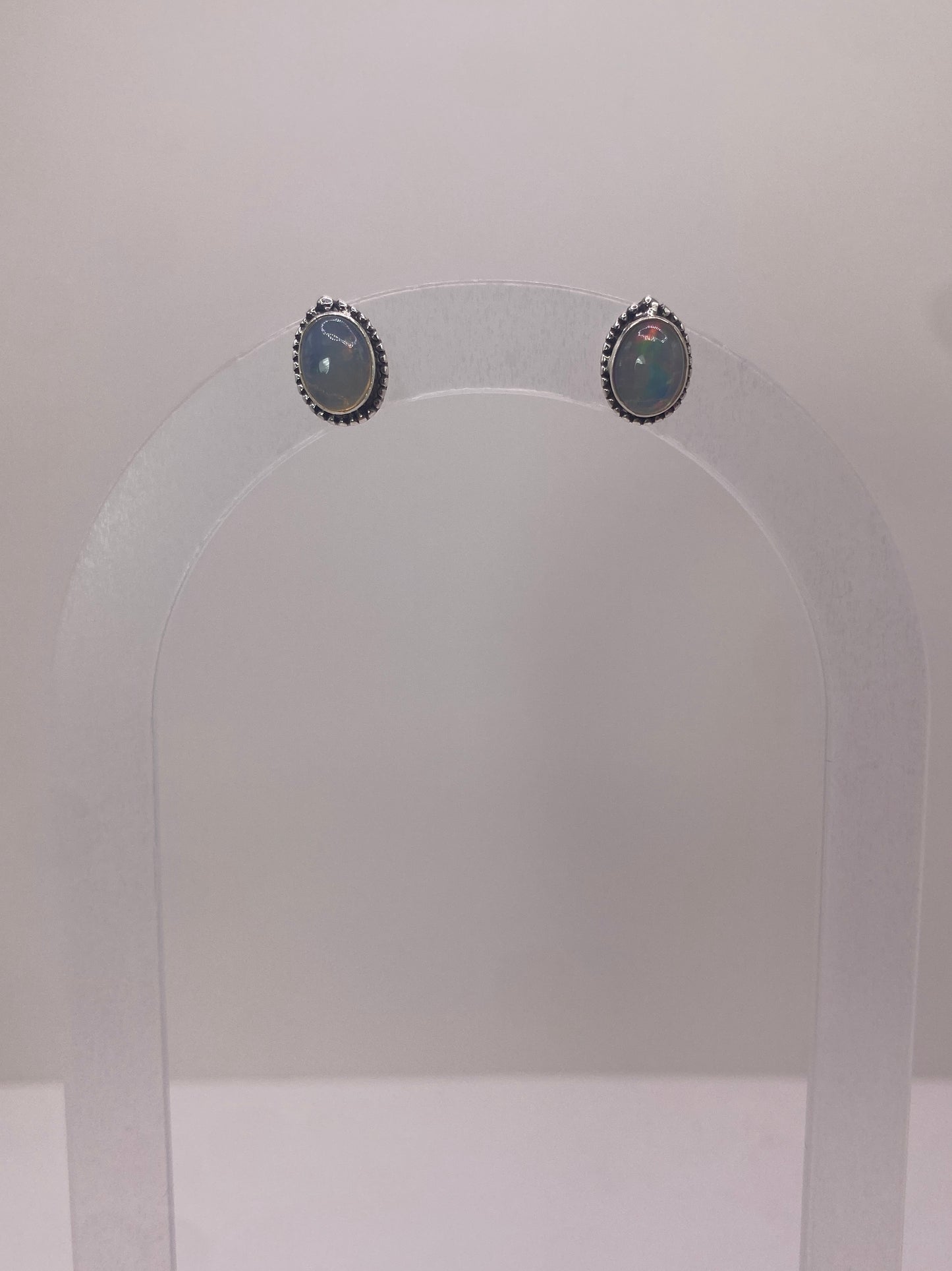 Ethiopian fire opal sterling silver