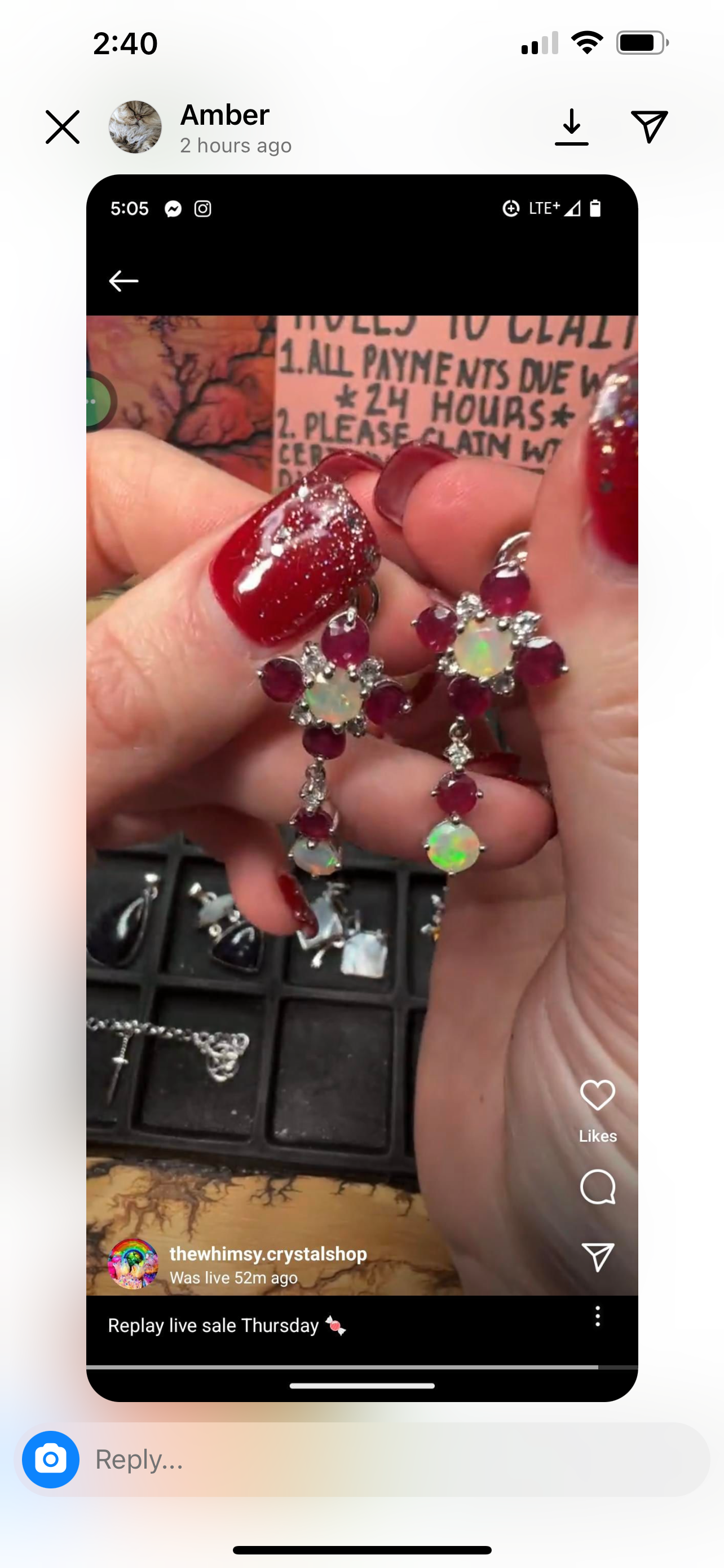 Reserved amber unicorns