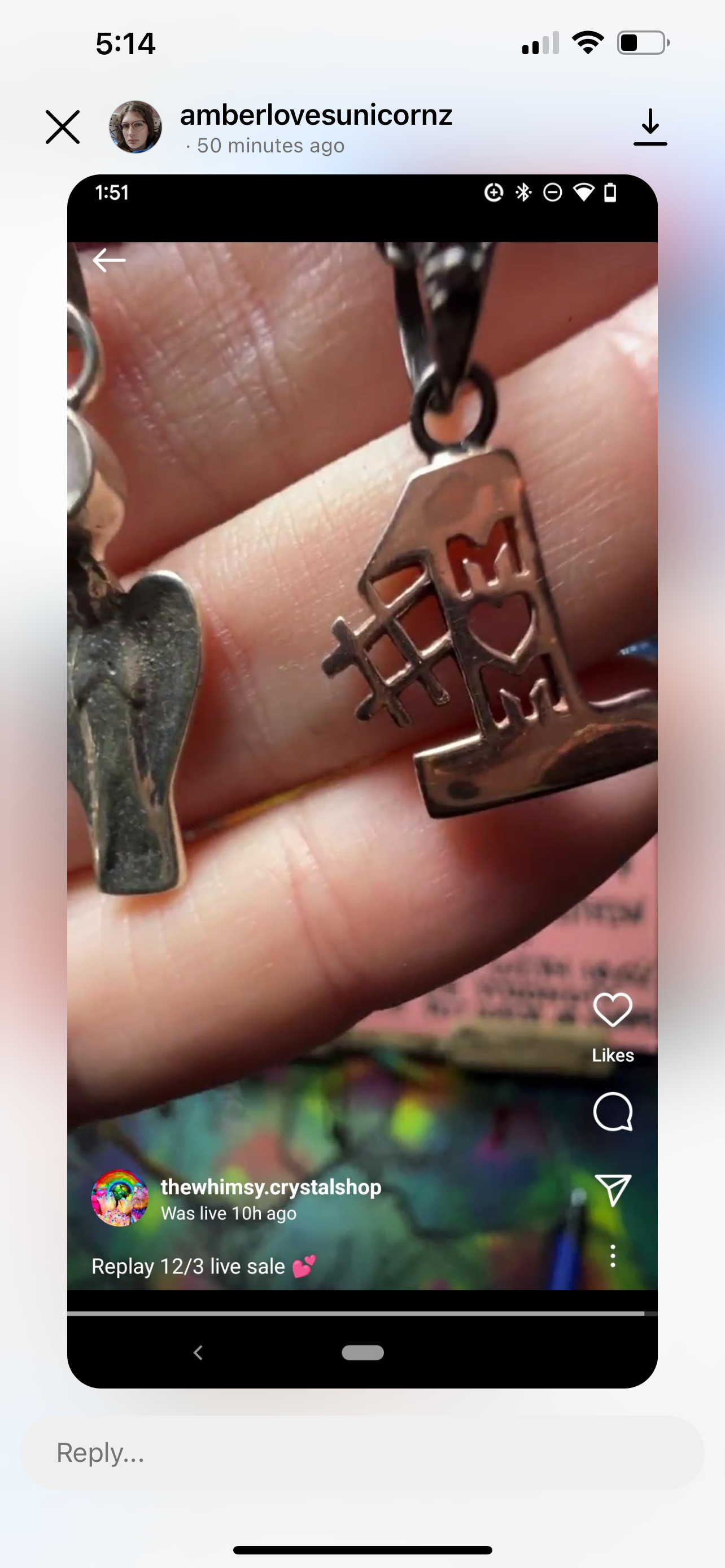 Reserved amber unicorns