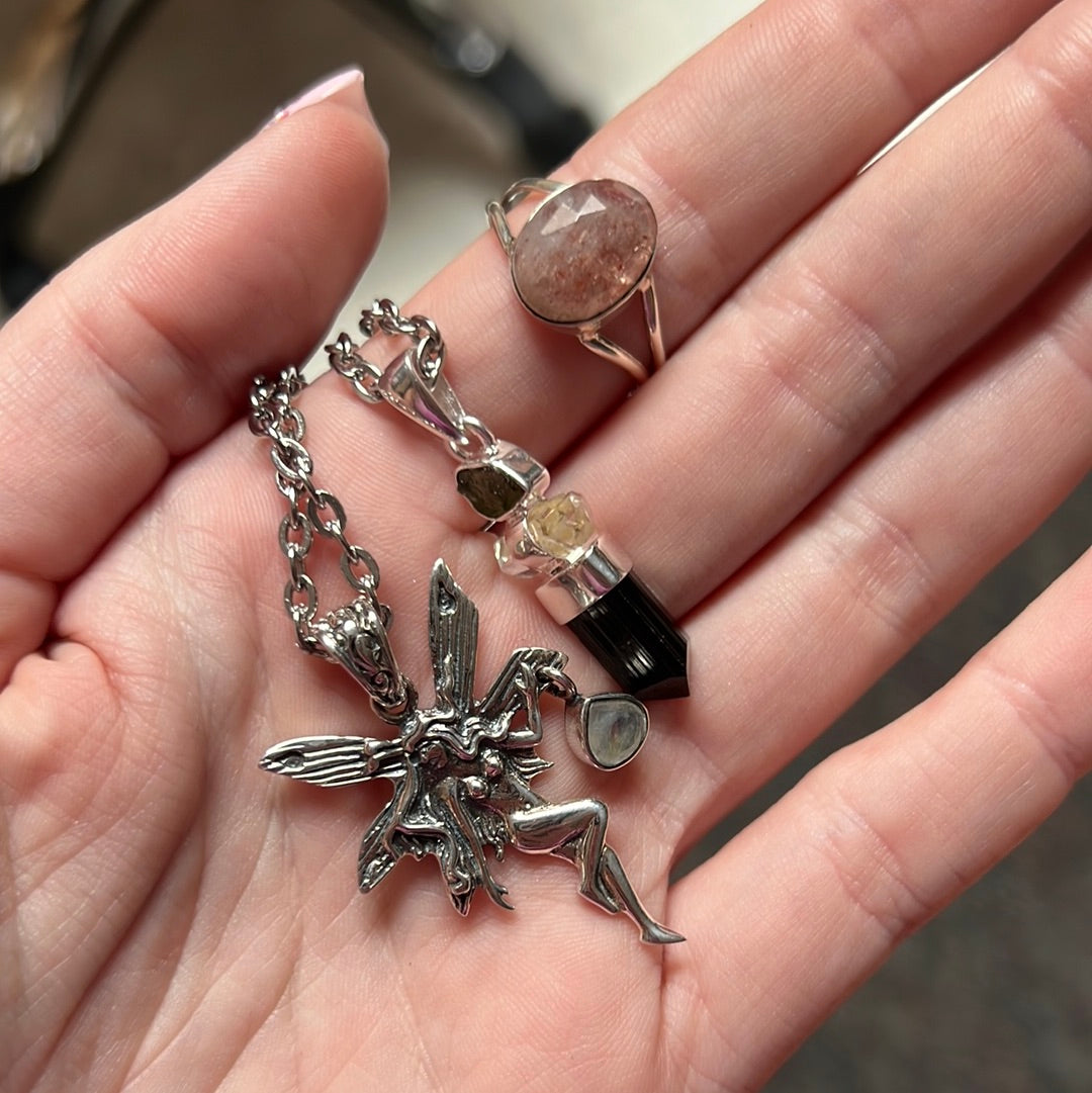 Reserved Kristin loves crystals 18in fairy 20in Moldavite
