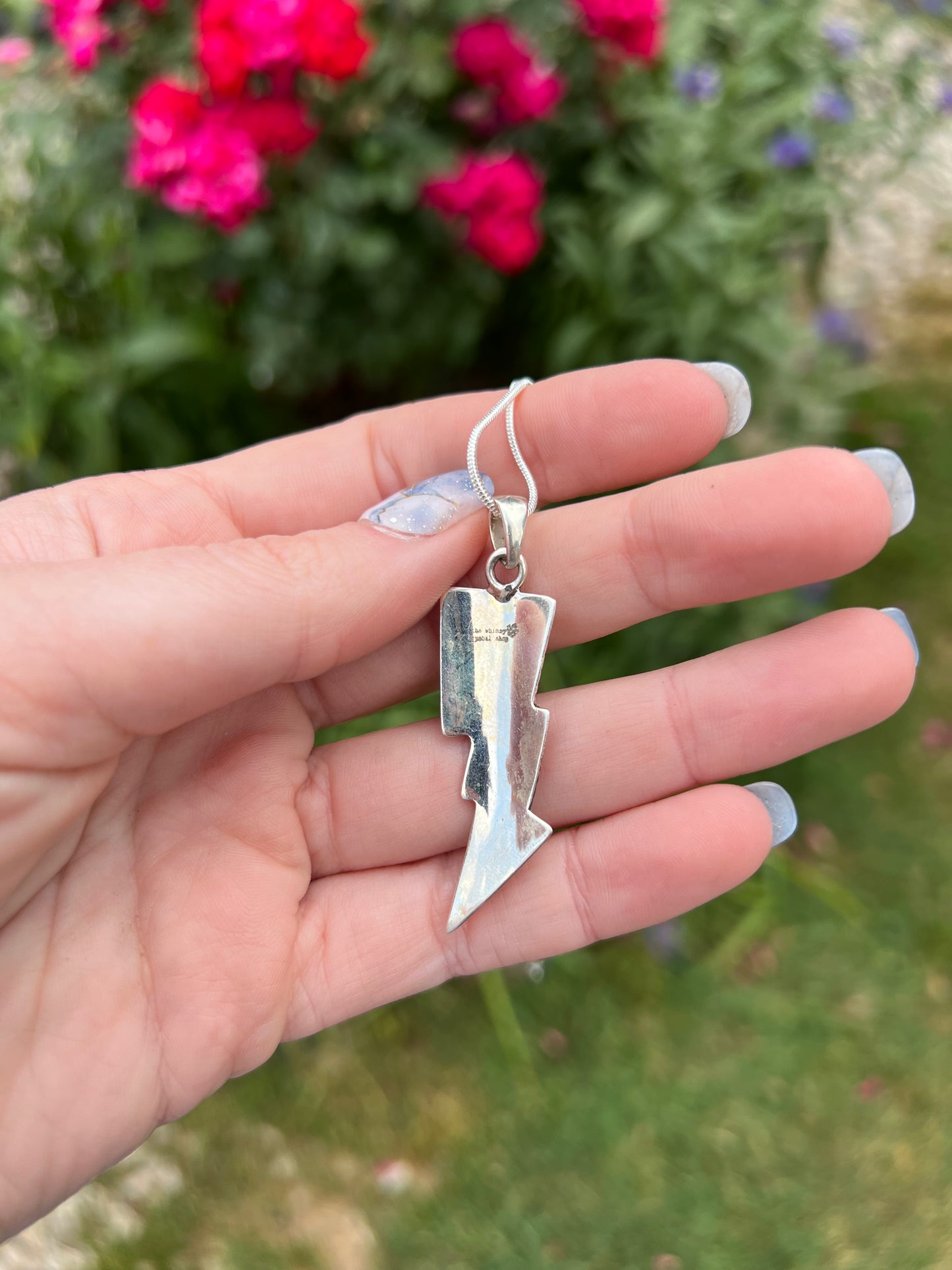 Labradorite Necklace Sterling Silver