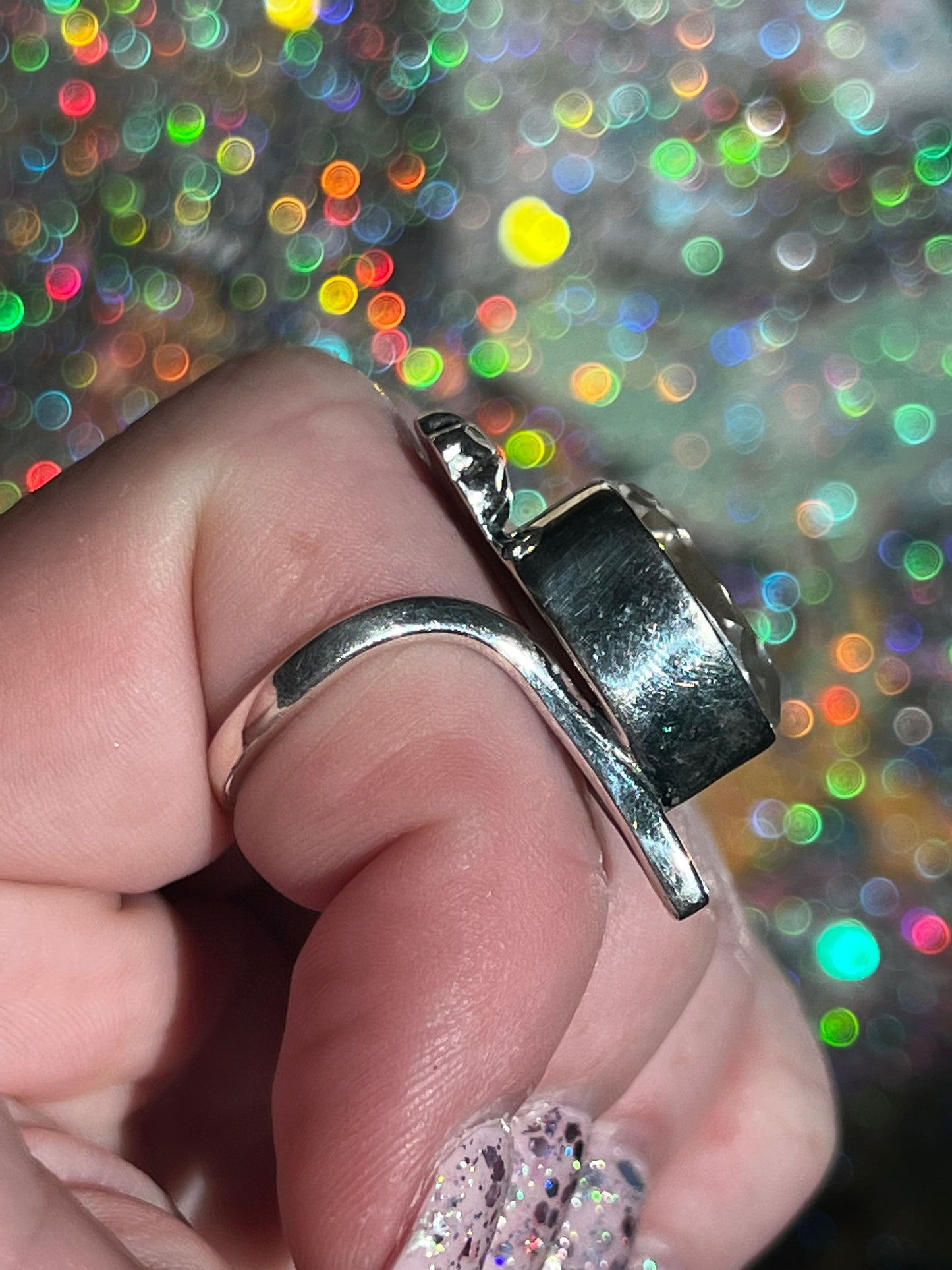 Size 6.5 Quartz Ring Sterling Silver