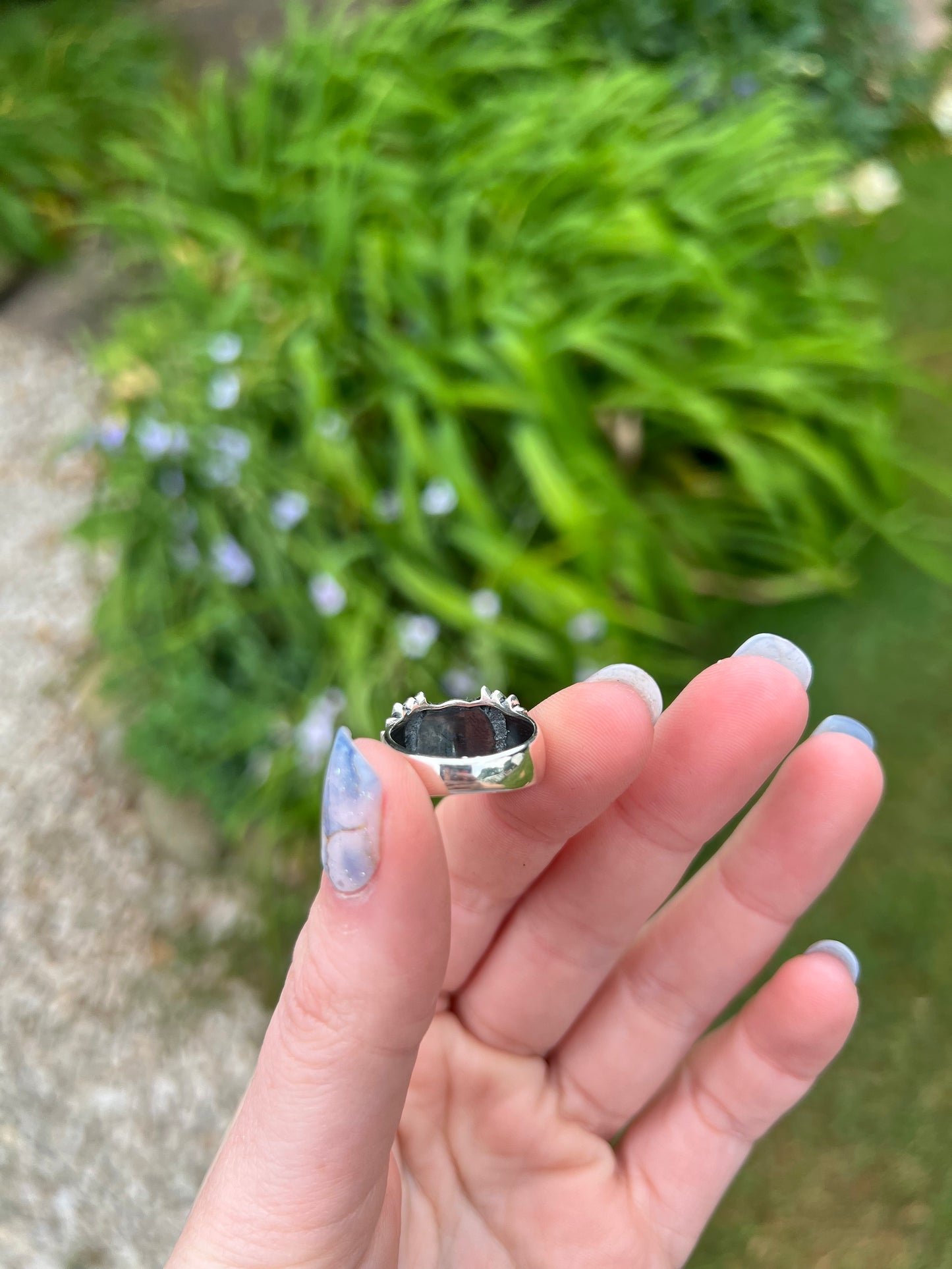 Size 6.5 Sun and Moon Ring Sterling Silver