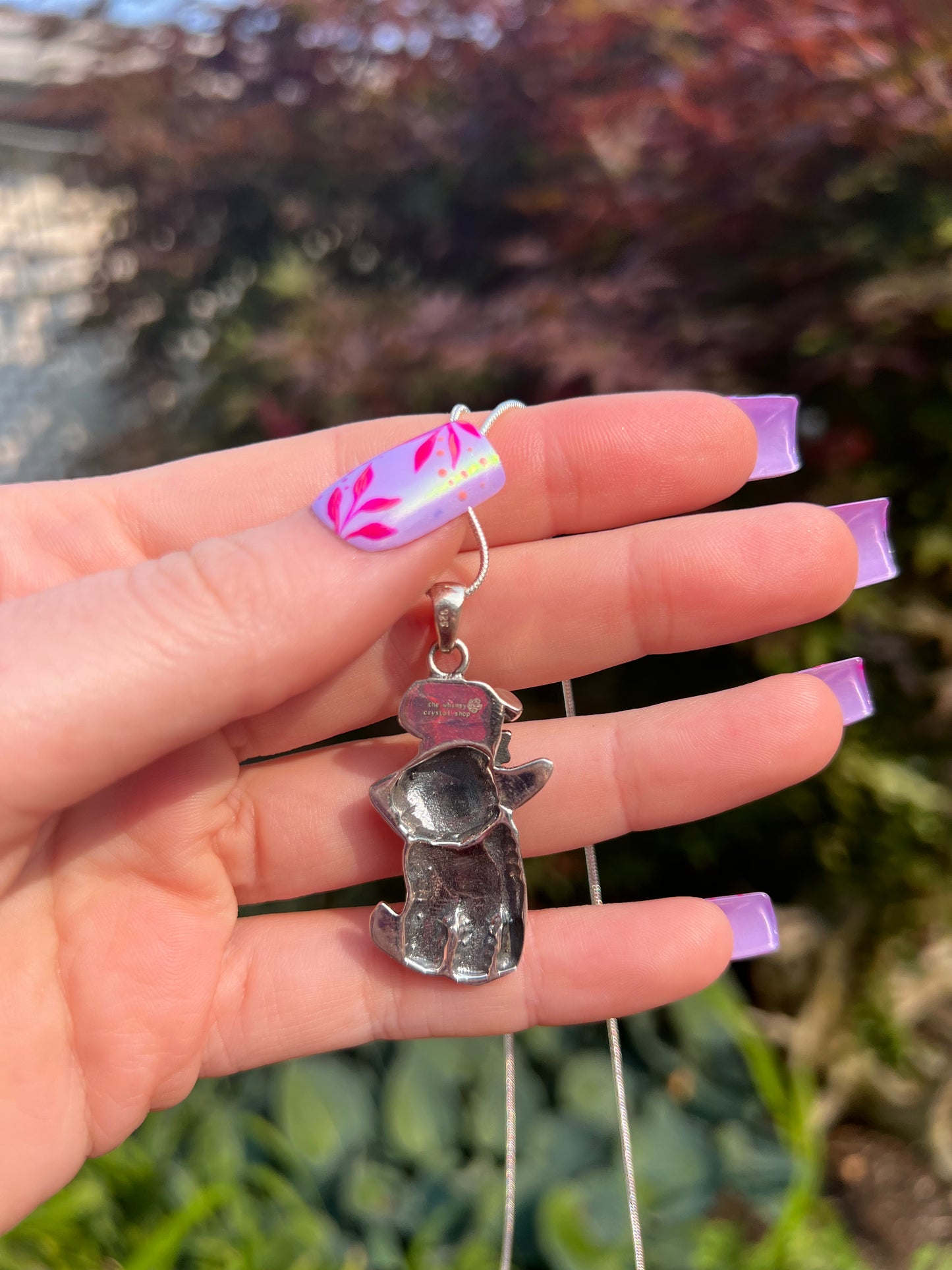 Kitty Witch Necklace Sterling Silver