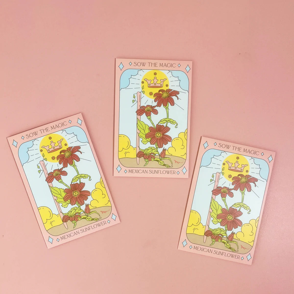 Mexican Sunflower Tarot Seed Packet Tarot Seed Packet