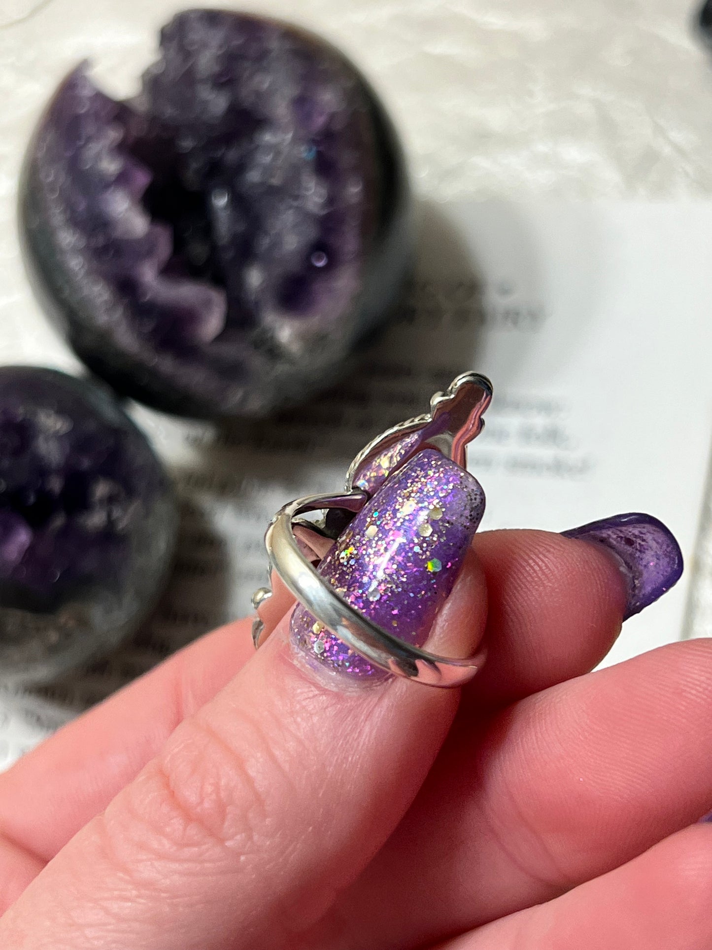 Size 8 Red Coral Ring Sterling Silver