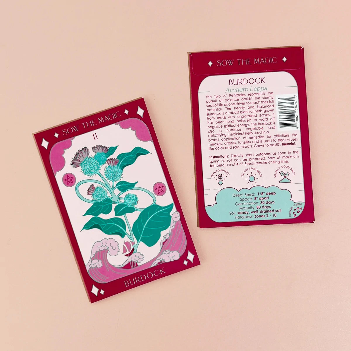 Burdock Tarot Seed Packet