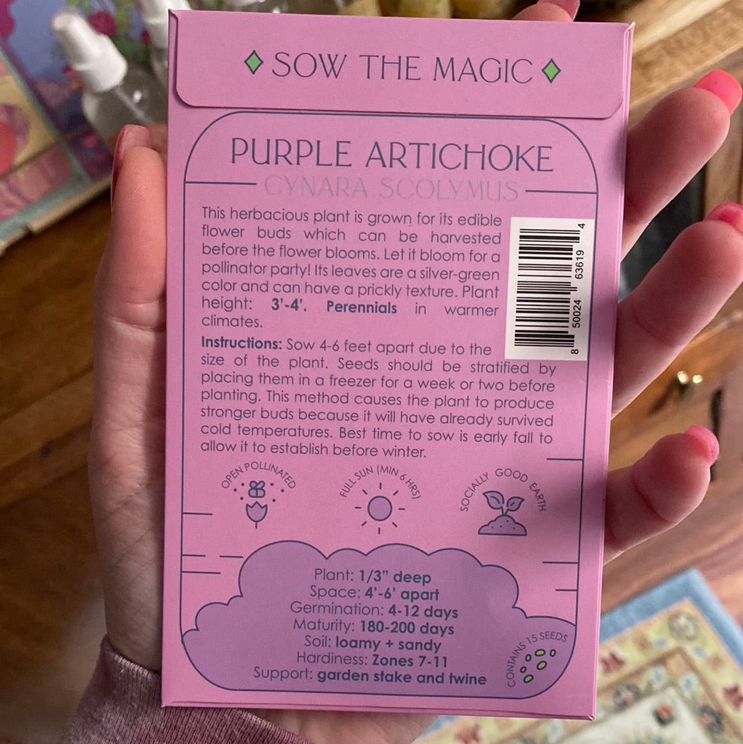 Purple Artichoke Seed Pack