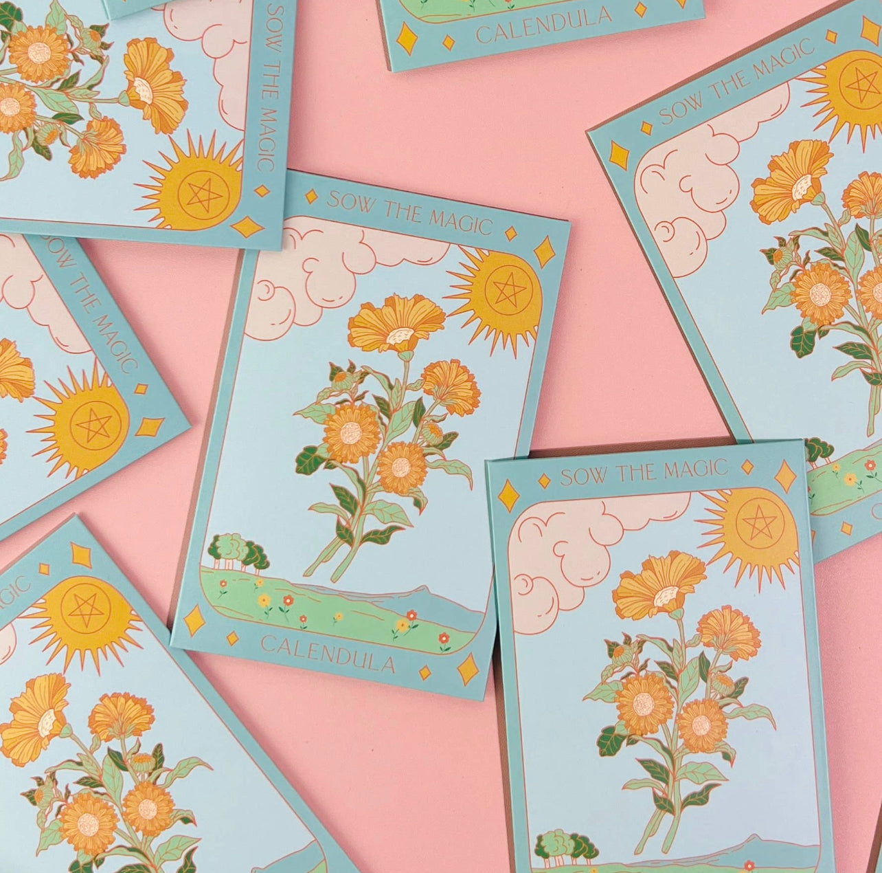 Calendula Tarot Seed Packet