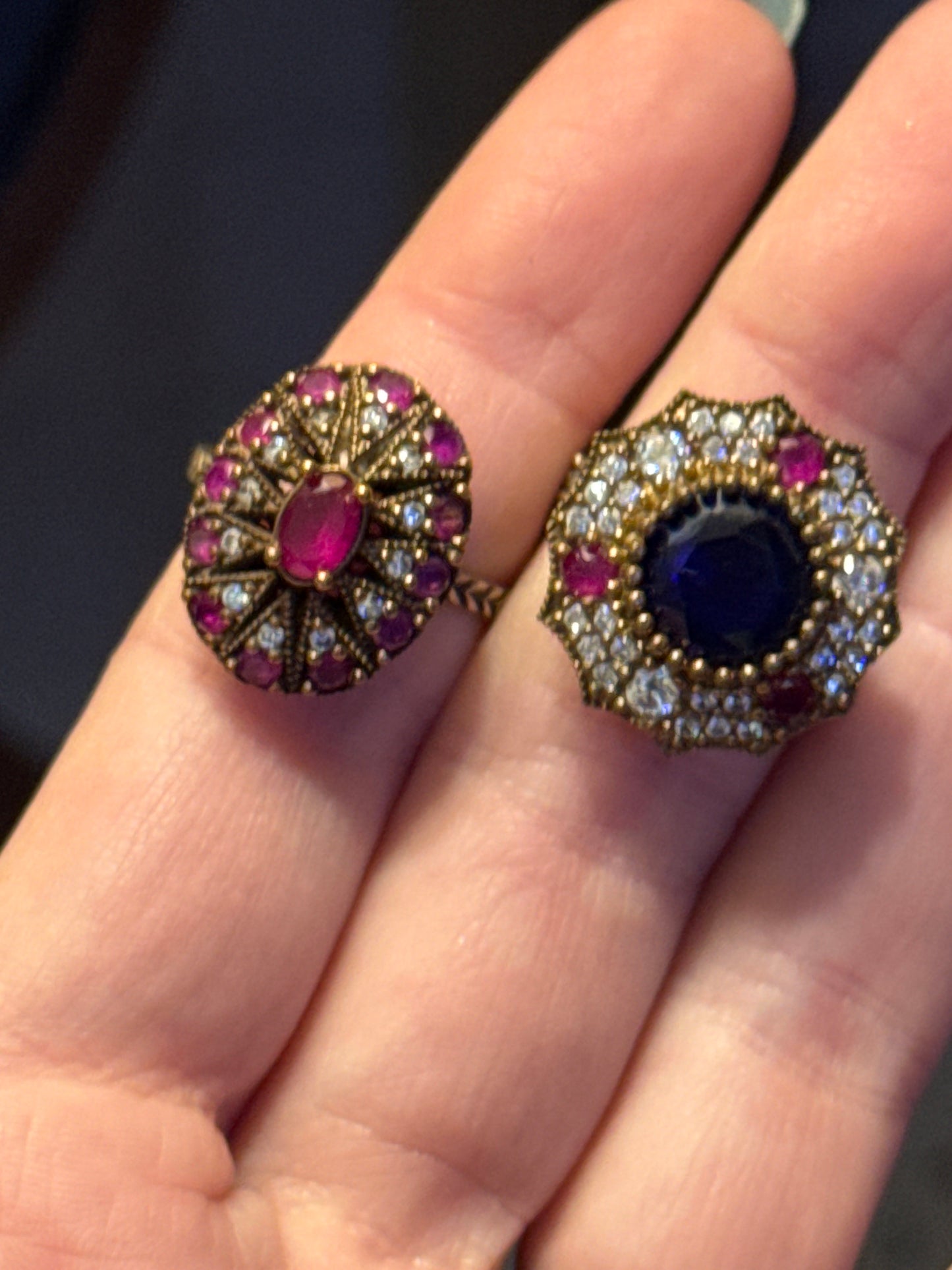 Reserved sapphires and wisteria