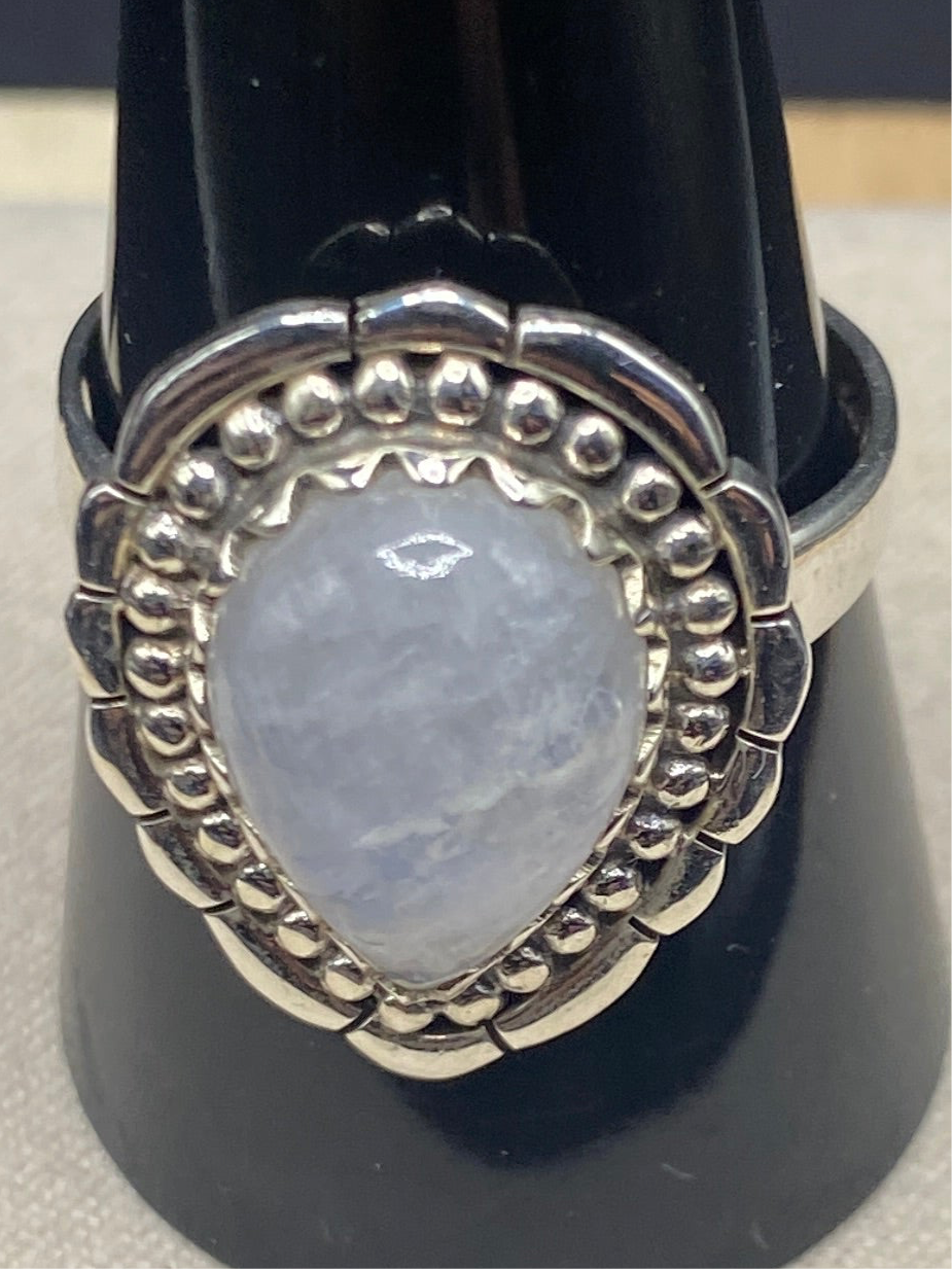 Size 10.5 moonstone sterling silver