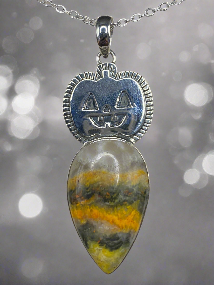 Bumble bee jasper Sterling Silver