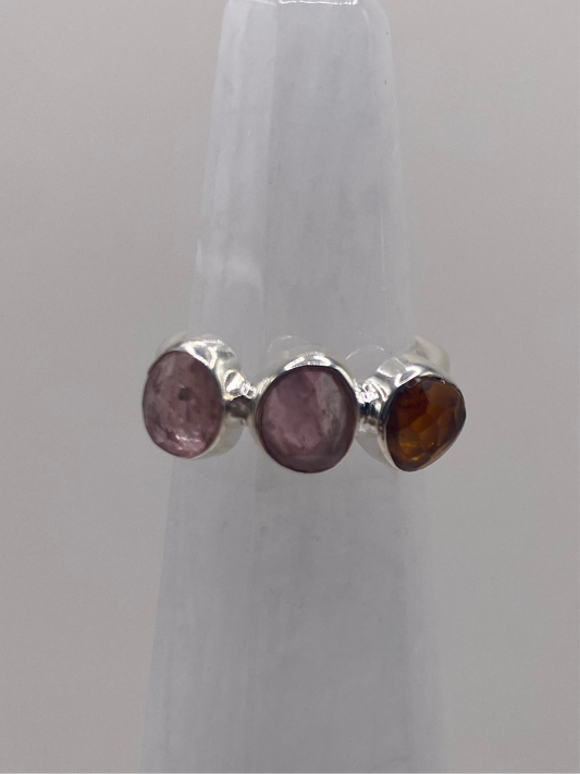 Size 6.25 tourmaline sterling silver