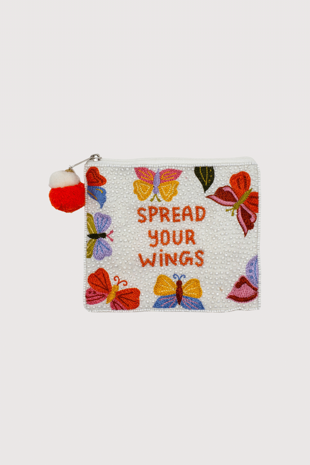 Spread Your Wings Beaded Pouch