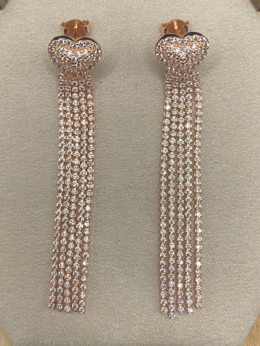 Quartz 14kt rose gold over sterling silver
