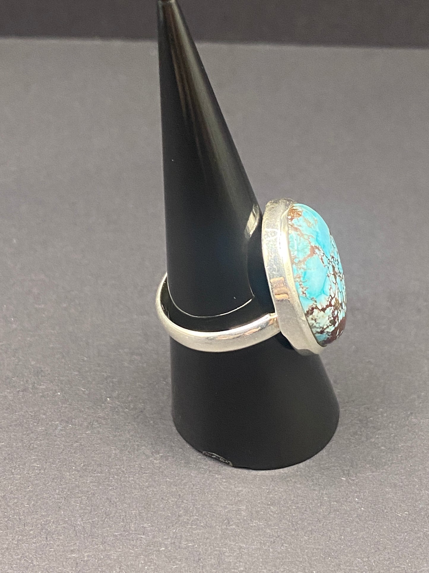 Size 7.5 turquoise sterling silver