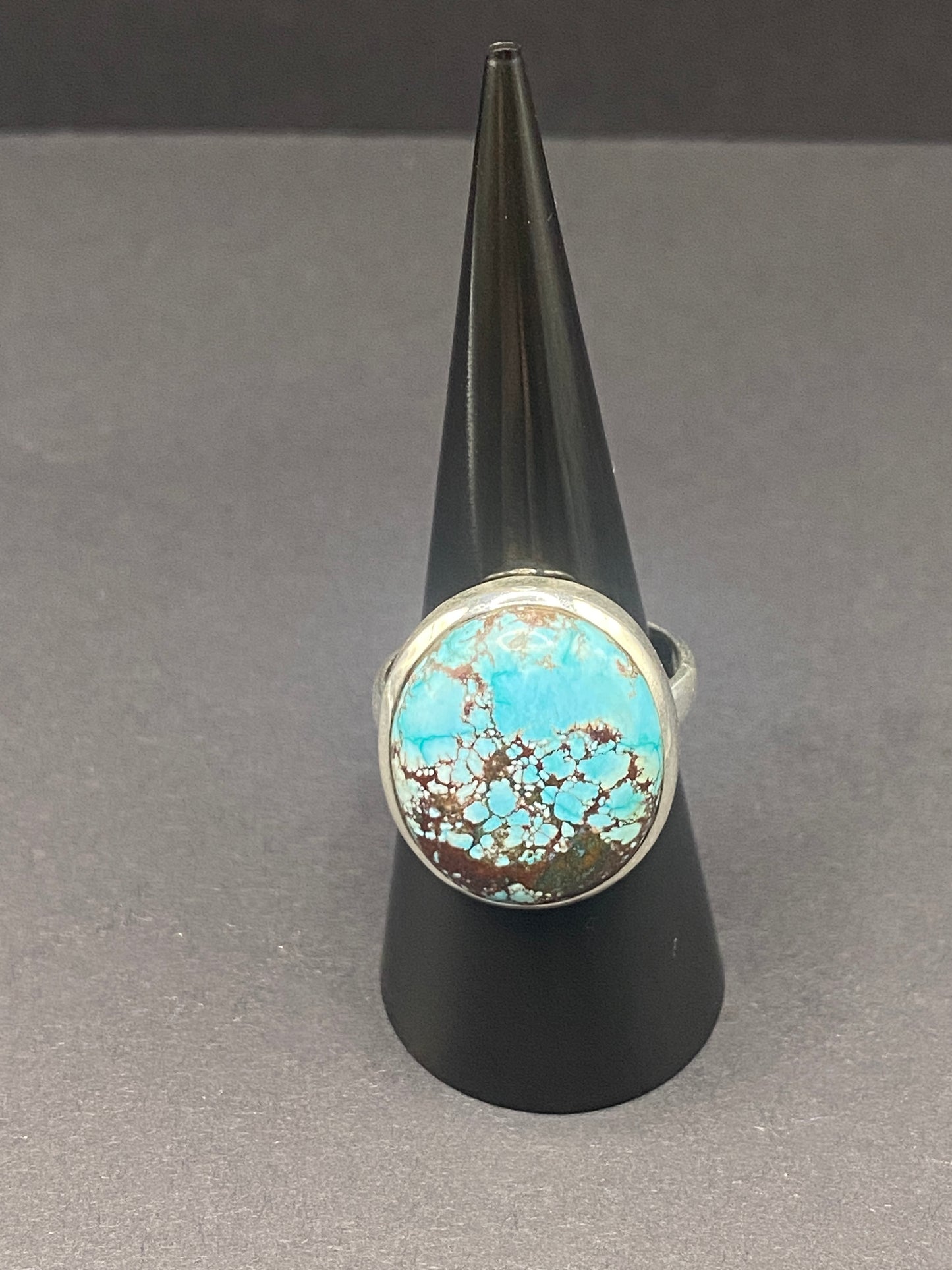 Size 7.5 turquoise sterling silver