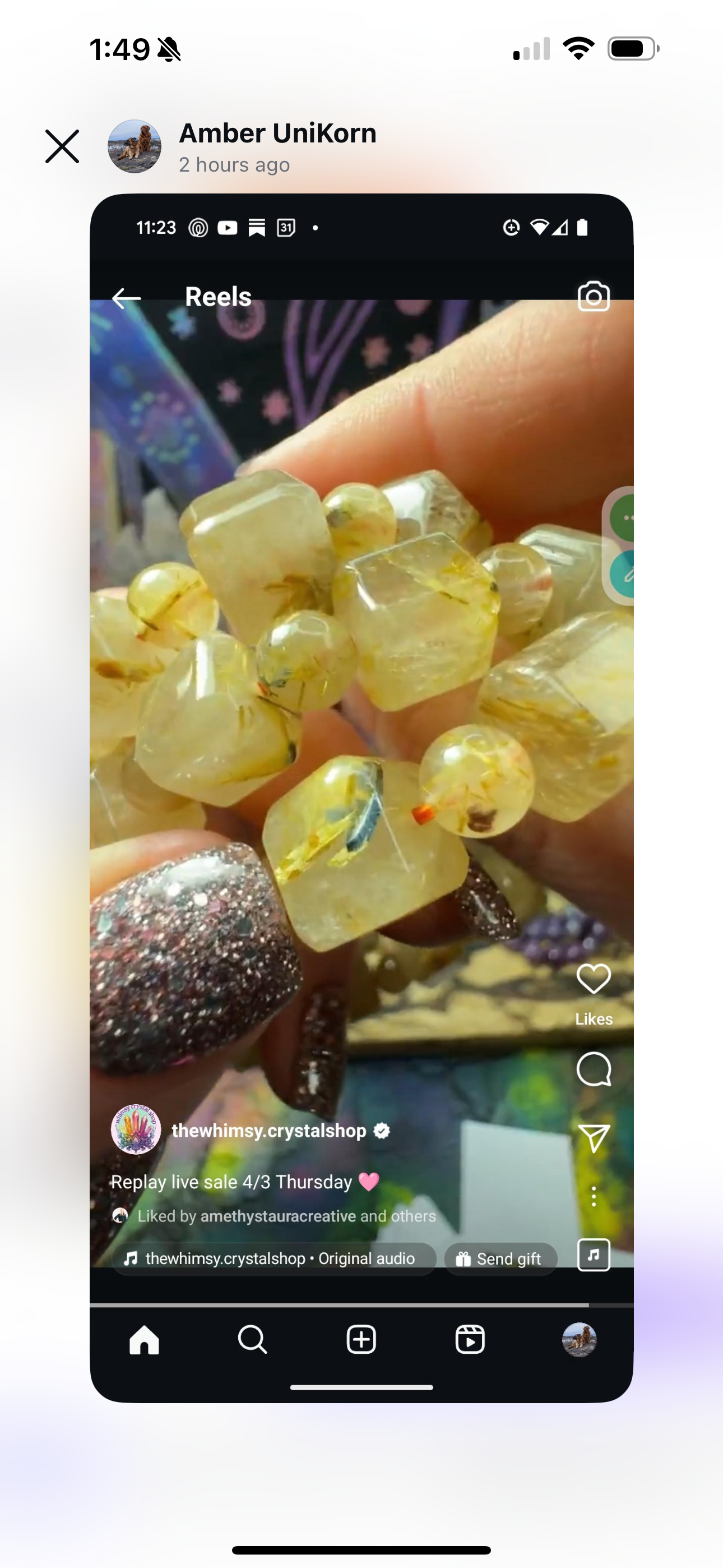 Reserved Amber unicorns