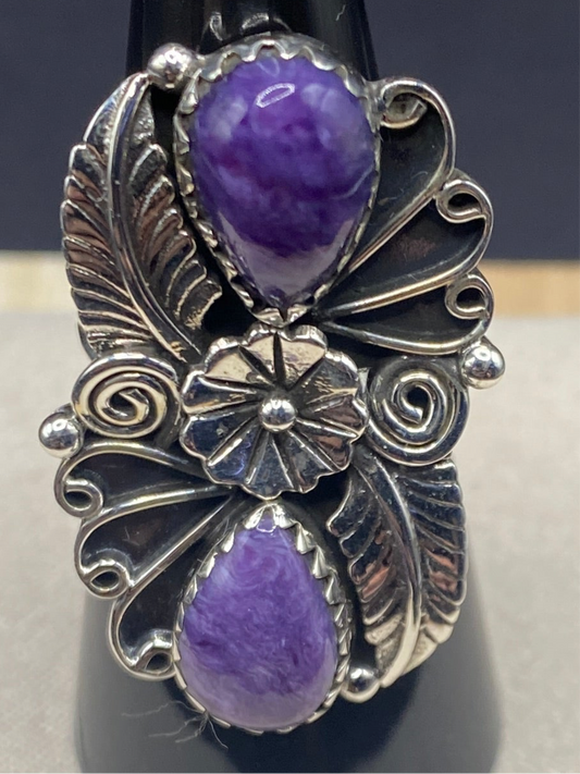 Size 7 purple chariote sterling silver