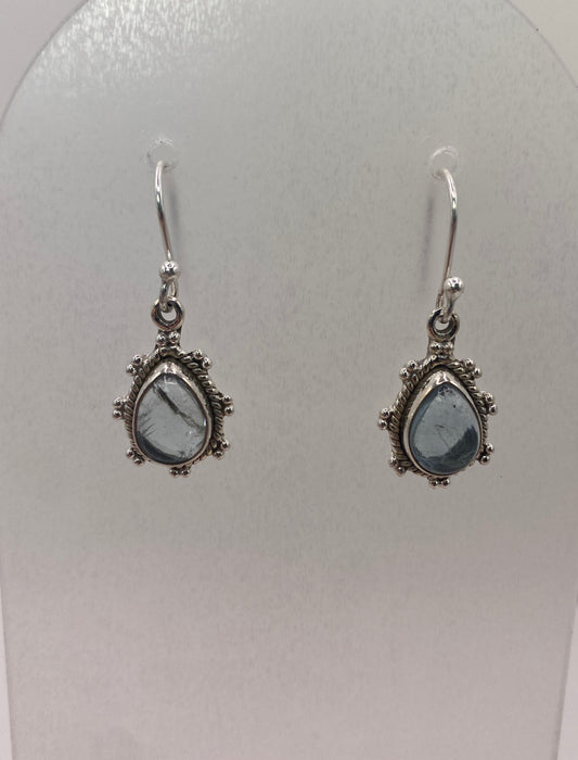 Aquamarine sterling silver