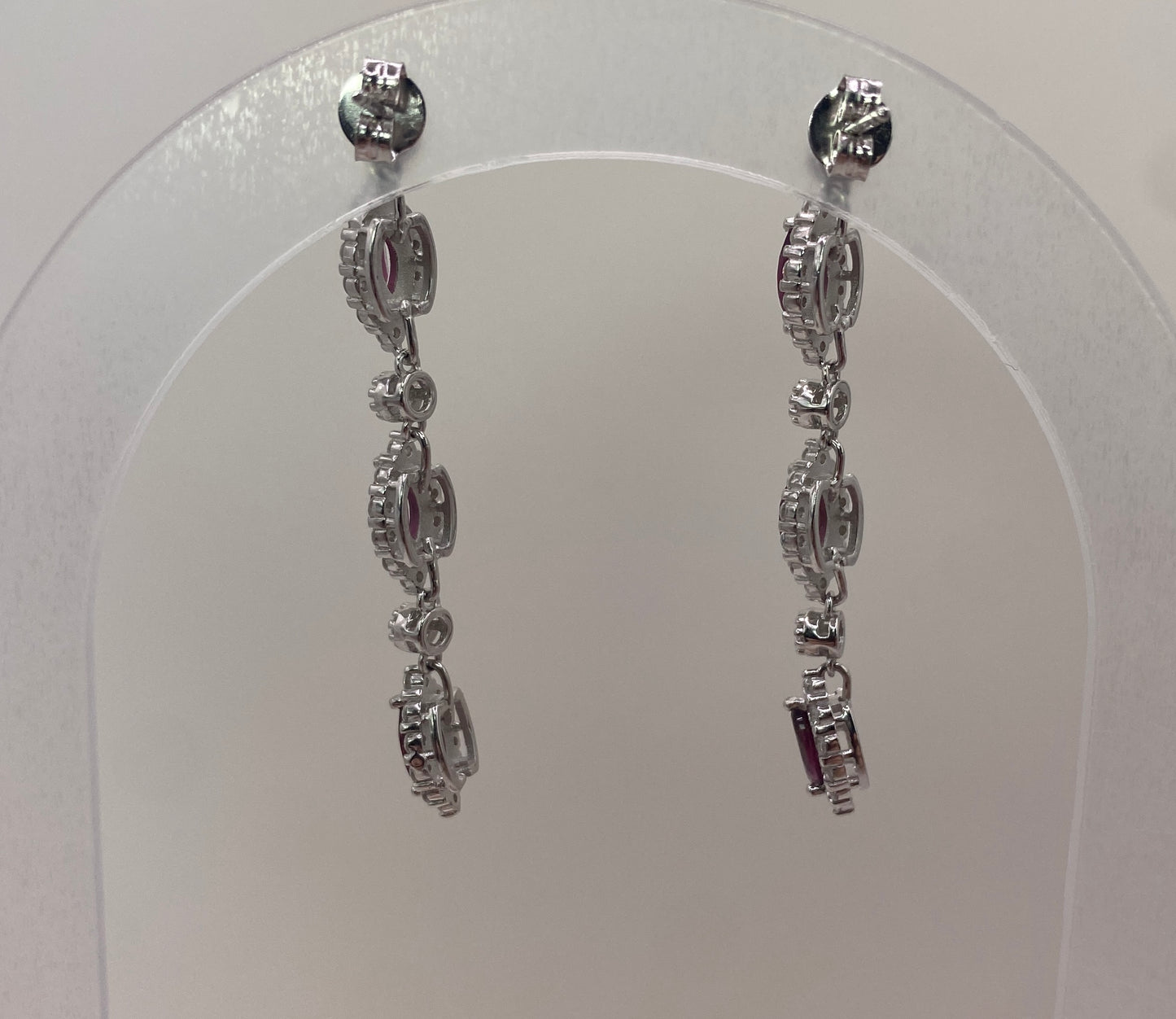 Rhodolite garnet sterling silver