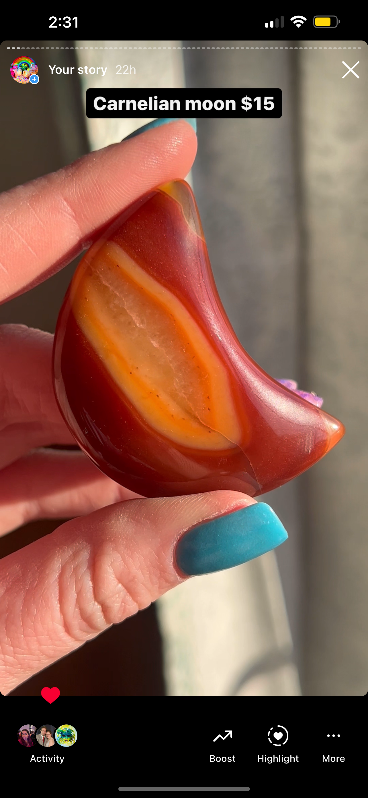 Reserved amber unicorns