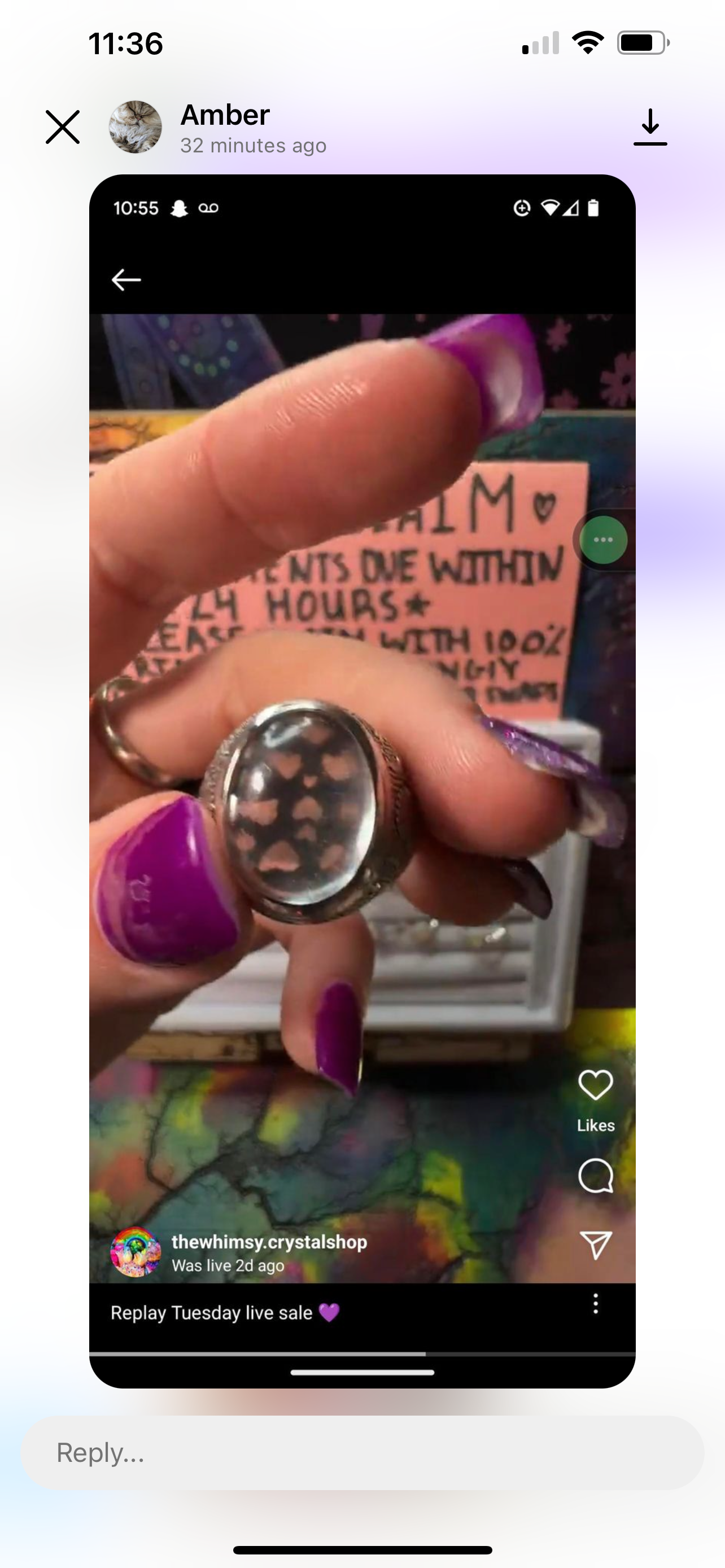 Reserved amber unicorns