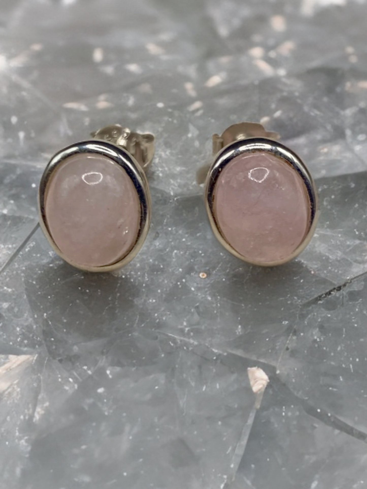 Morganite sterling silver