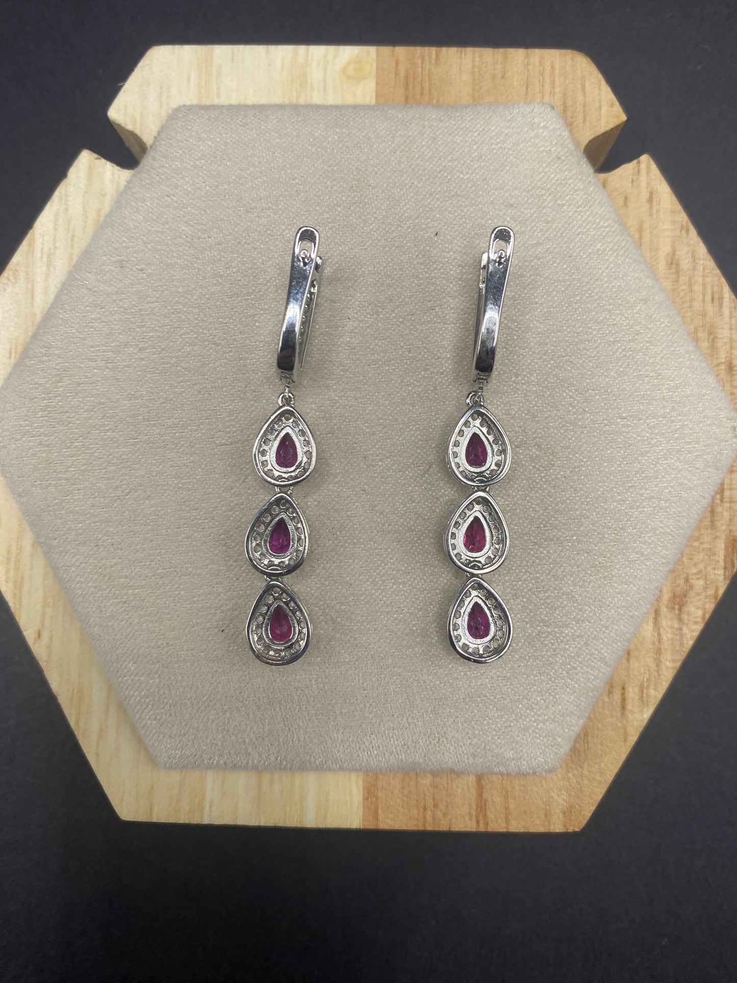 purple garnet sterling silver