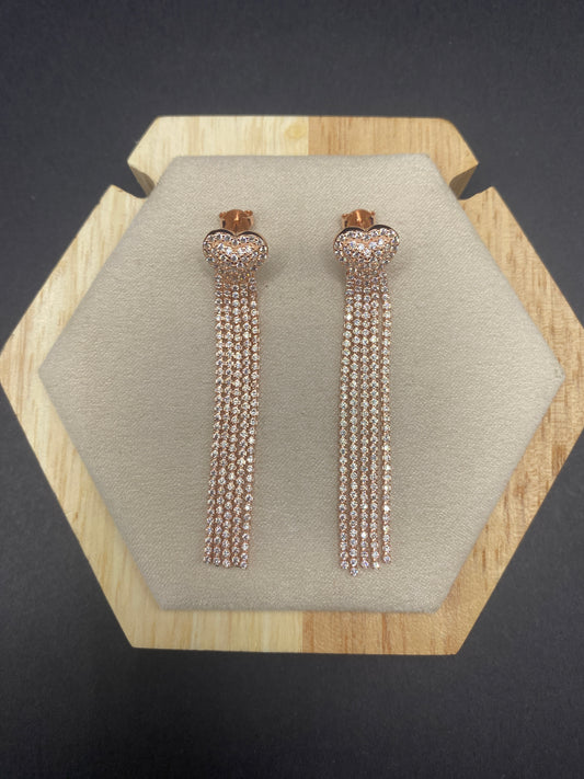 Quartz 14kt rose gold over sterling silver