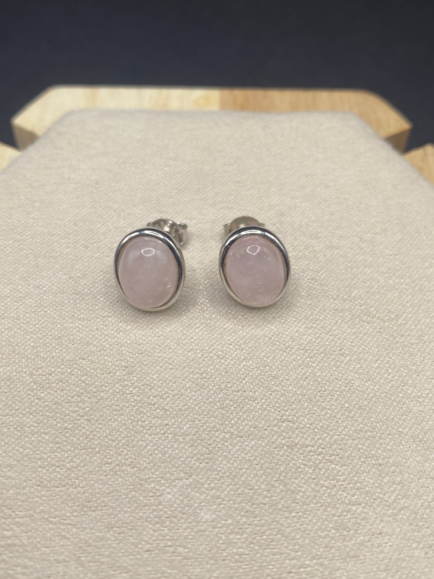 Morganite sterling silver